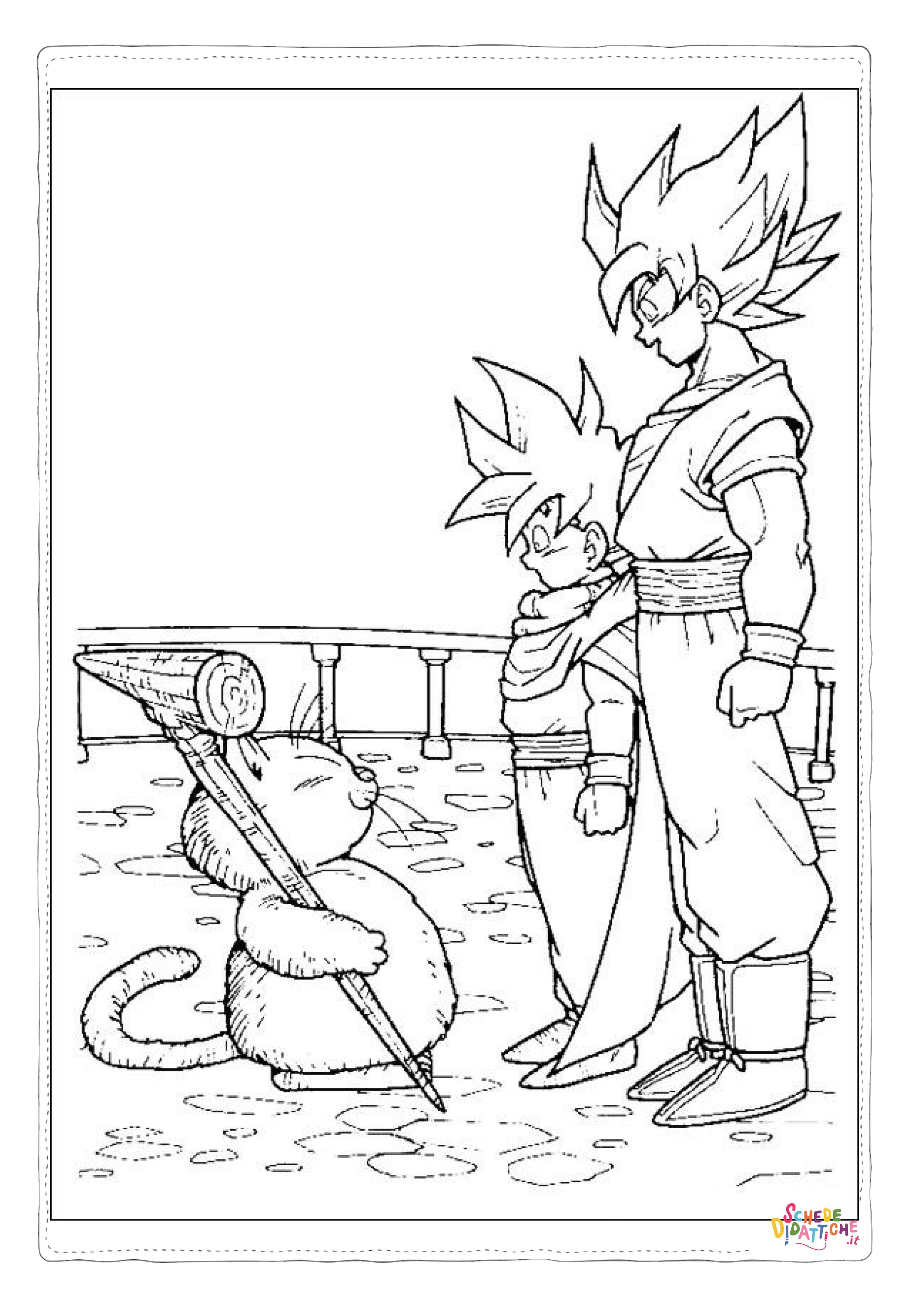 Disegno "Disegno di Dragon Ball da stampare e colorare 79" Disegno di Dragon Ball da stampare e colorare 79
