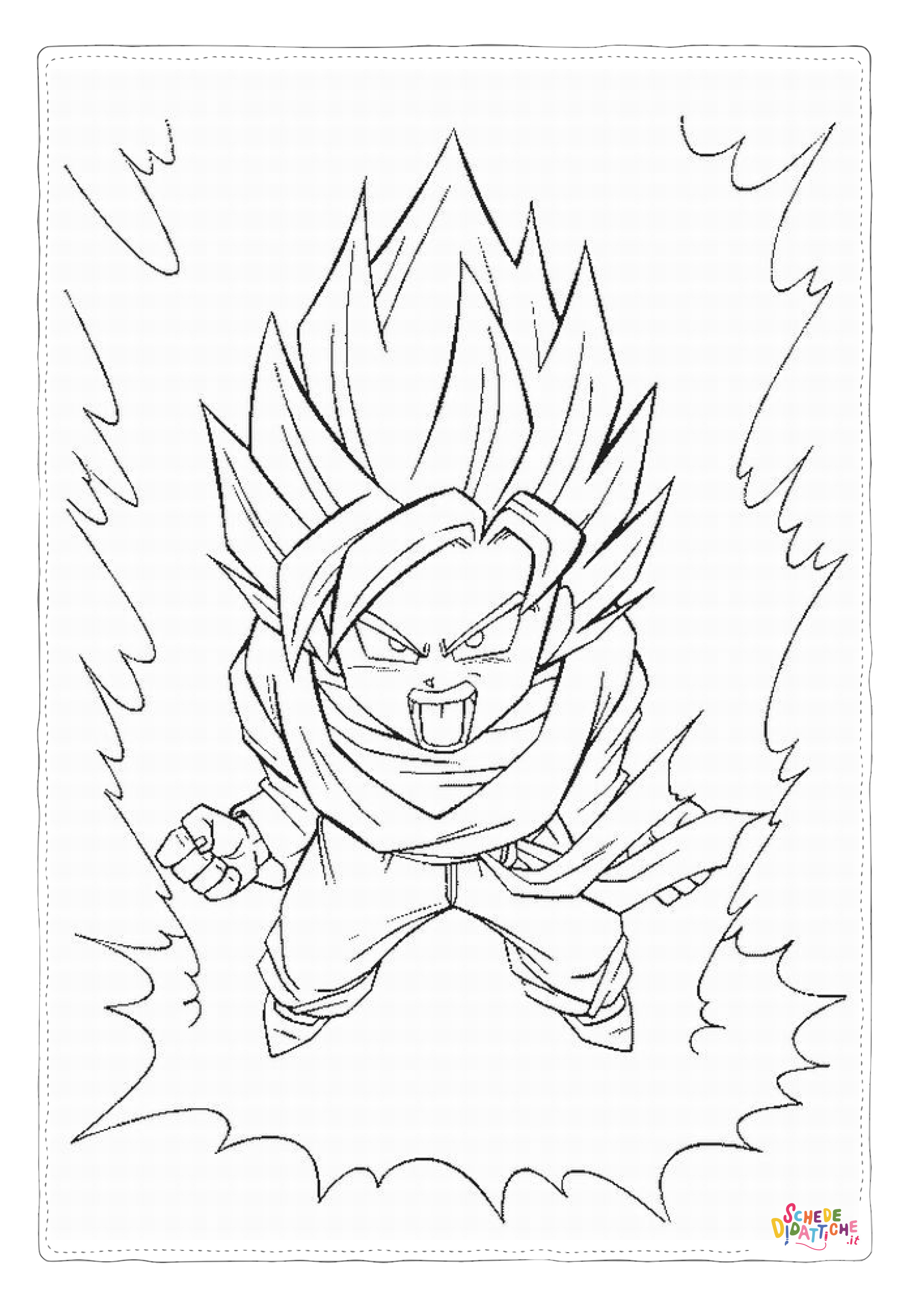 Disegno "Disegno di Dragon Ball da stampare e colorare 47" Disegno di Dragon Ball da stampare e colorare 47