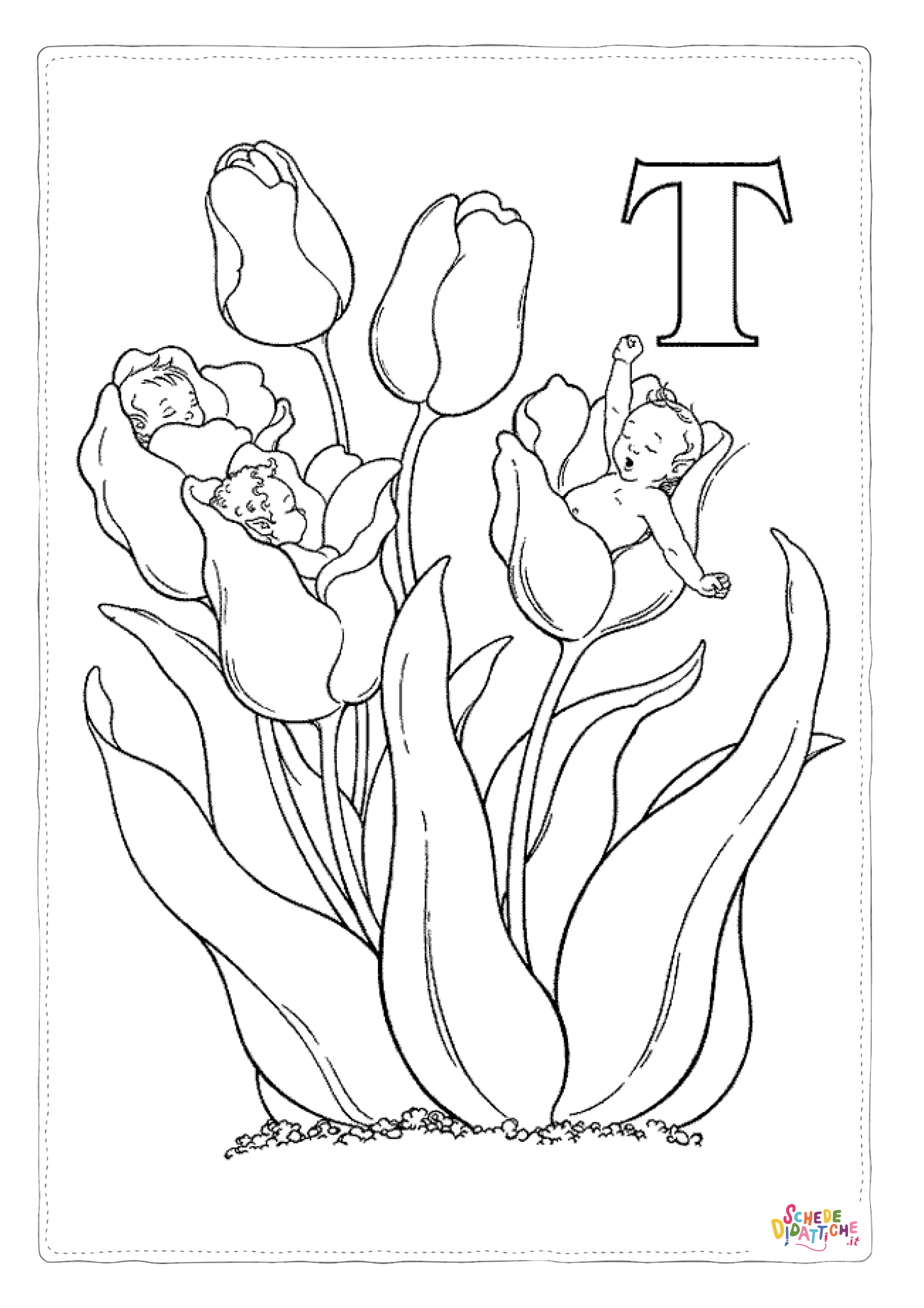 Disegno "Disegno di fata da stampare e colorare 32" Disegno di fata da stampare e colorare 32