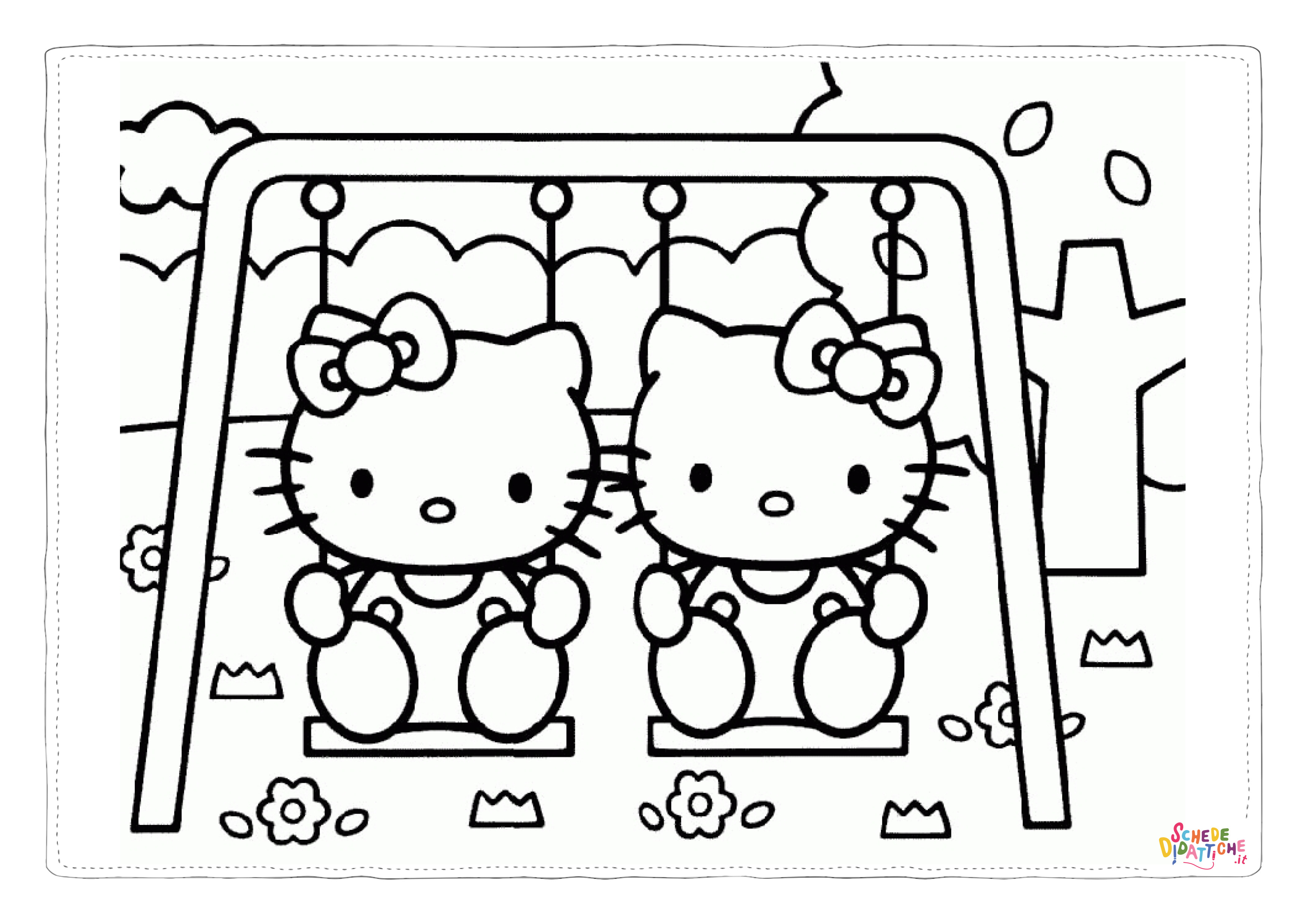 Disegno "Disegno di Hello Kitty da stampare e colorare 48" Disegno di Hello Kitty da stampare e colorare 48