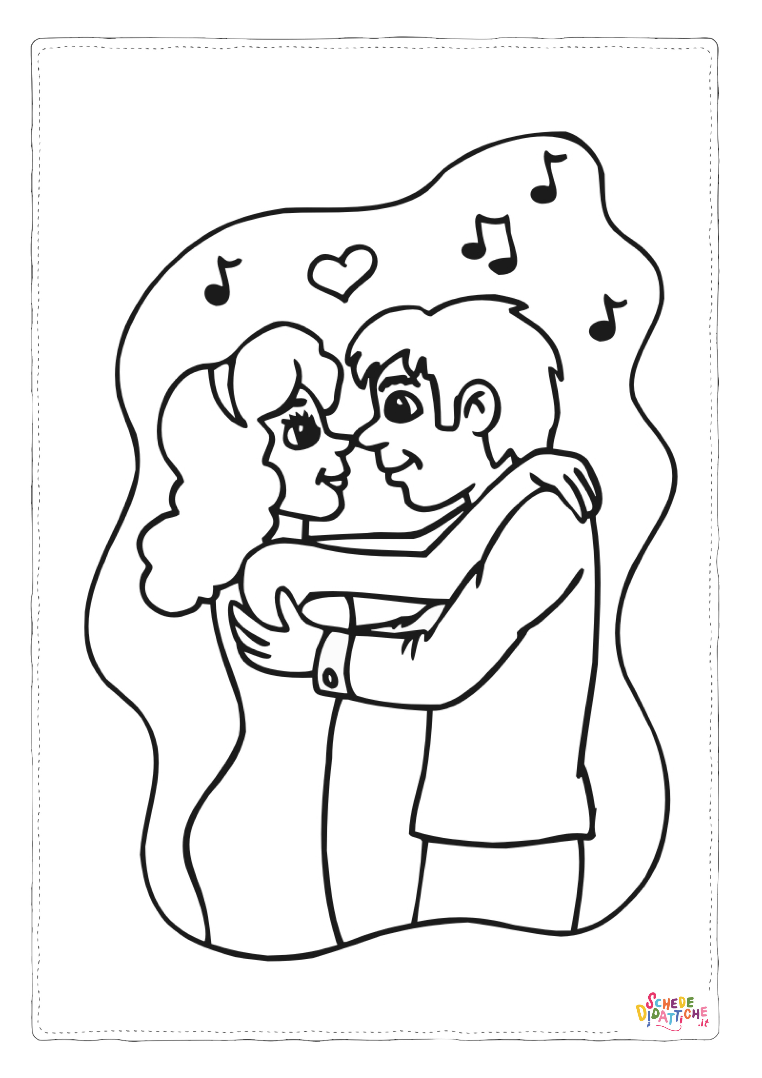 Disegno "Disegno di San Valentino da stampare e colorare 17" Disegno di San Valentino da stampare e colorare 17