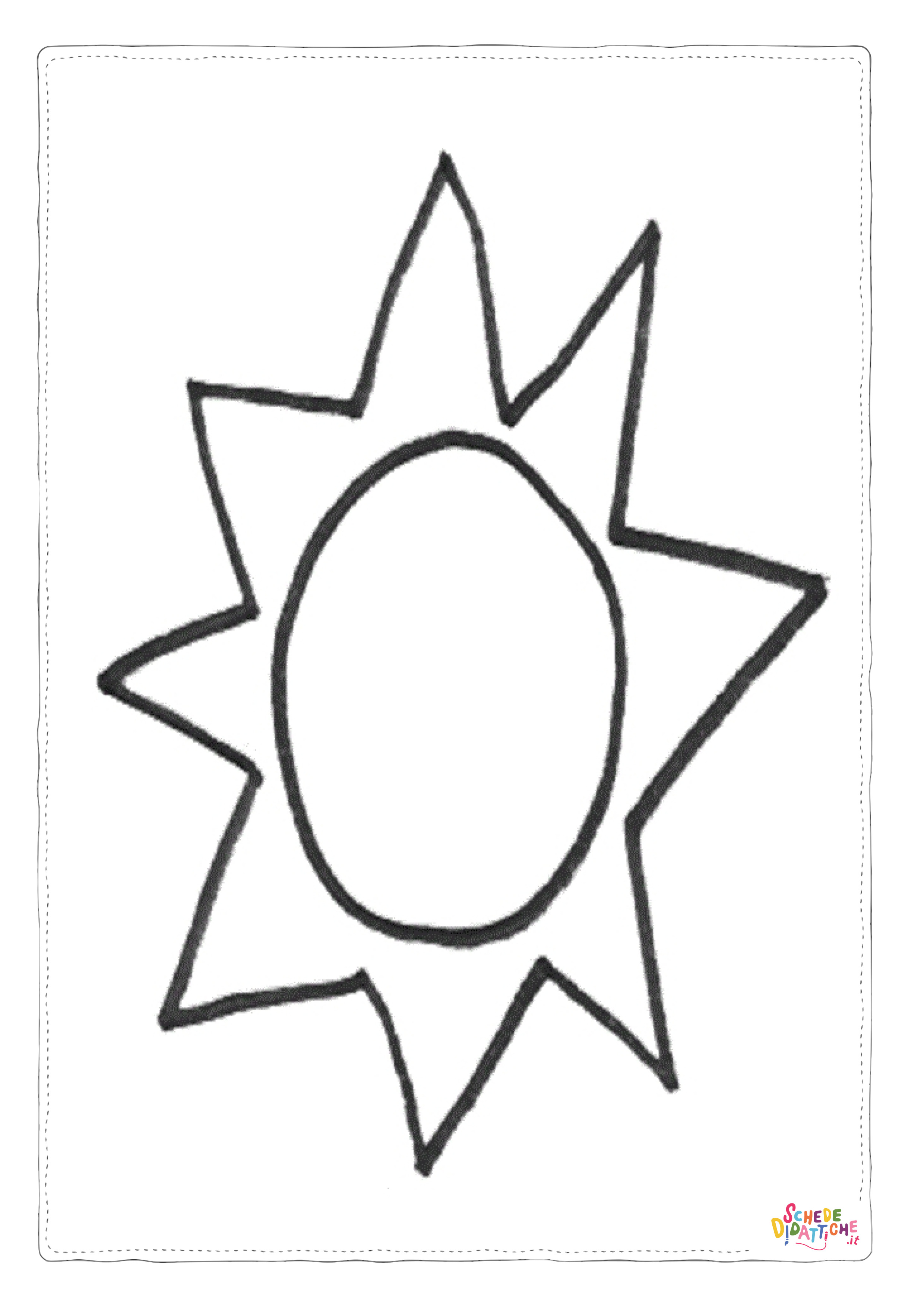 Disegno "Disegno di sole da stampare e colorare 13" Disegno di sole da stampare e colorare 13