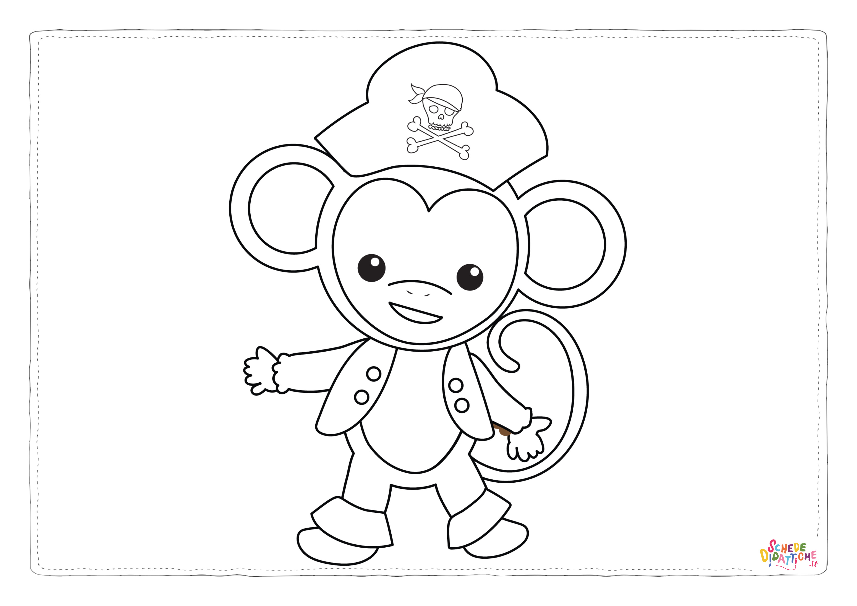 Disegno "PIRATE-MONKEY-STAMPS-07" PIRATE-MONKEY-STAMPS-07