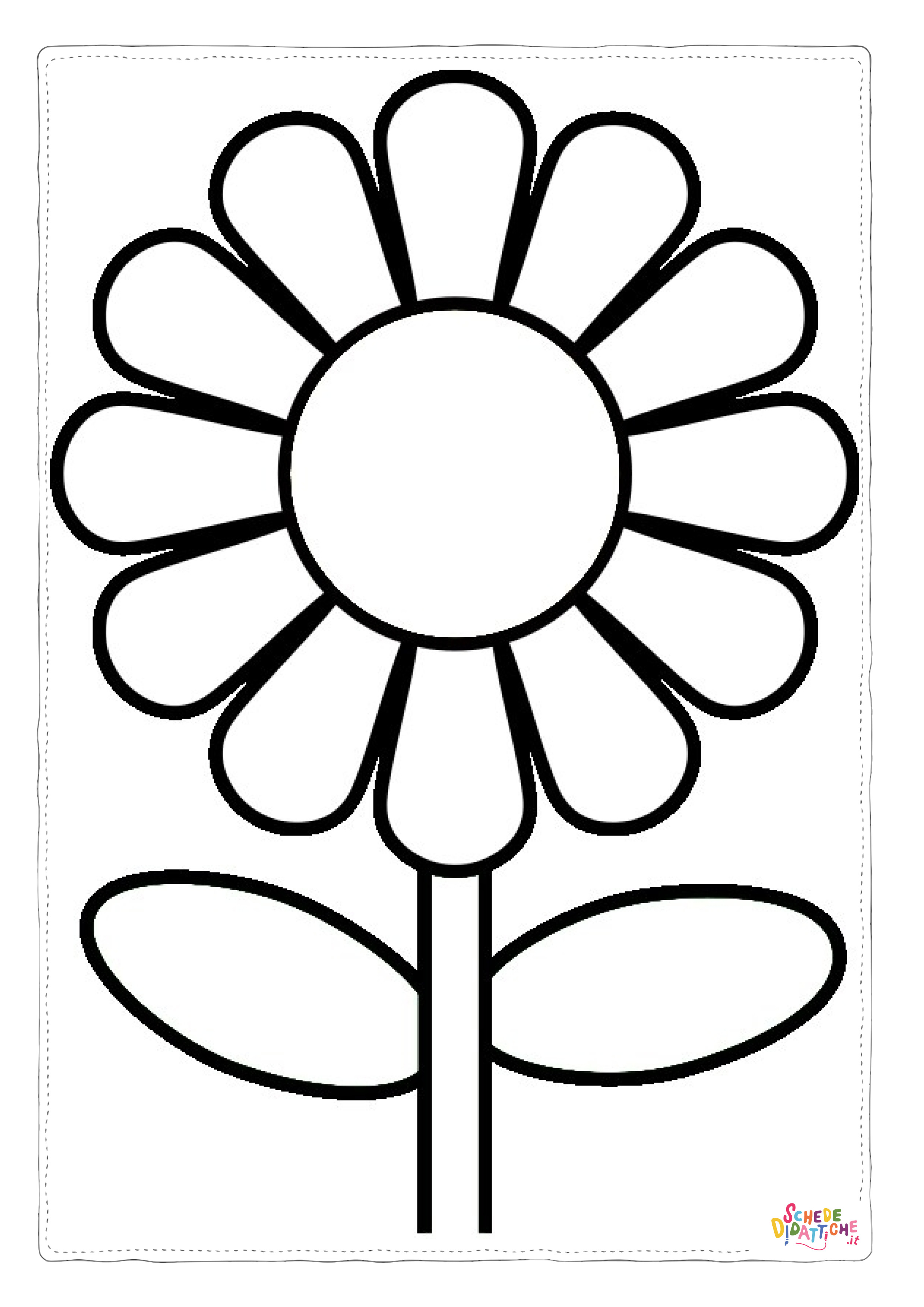 Disegno "Disegno di fiore da stampare e colorare 431" Disegno di fiore da stampare e colorare 431