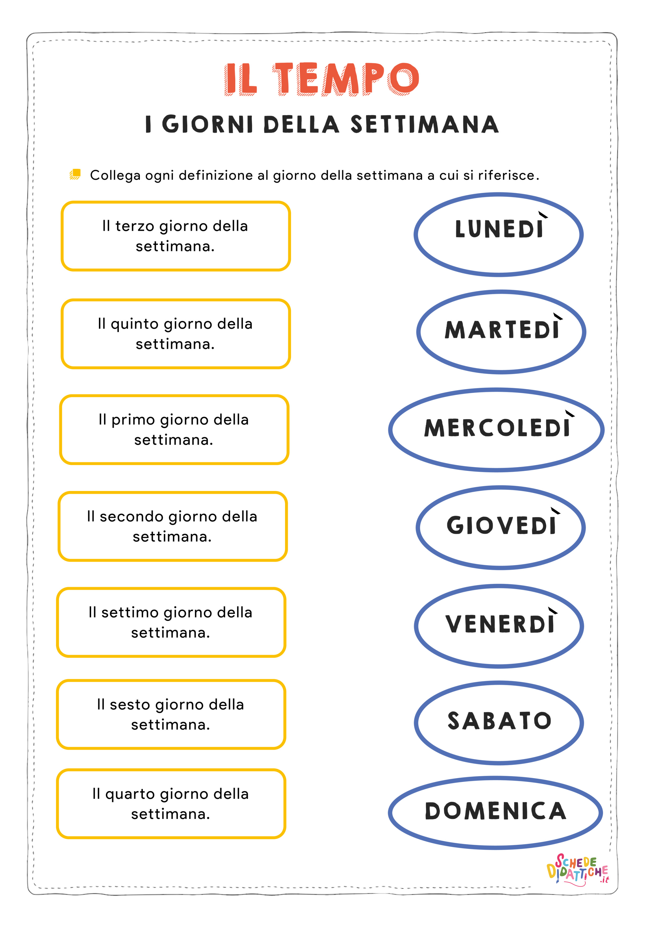 Il Tempo - I giorni della settimana - collega