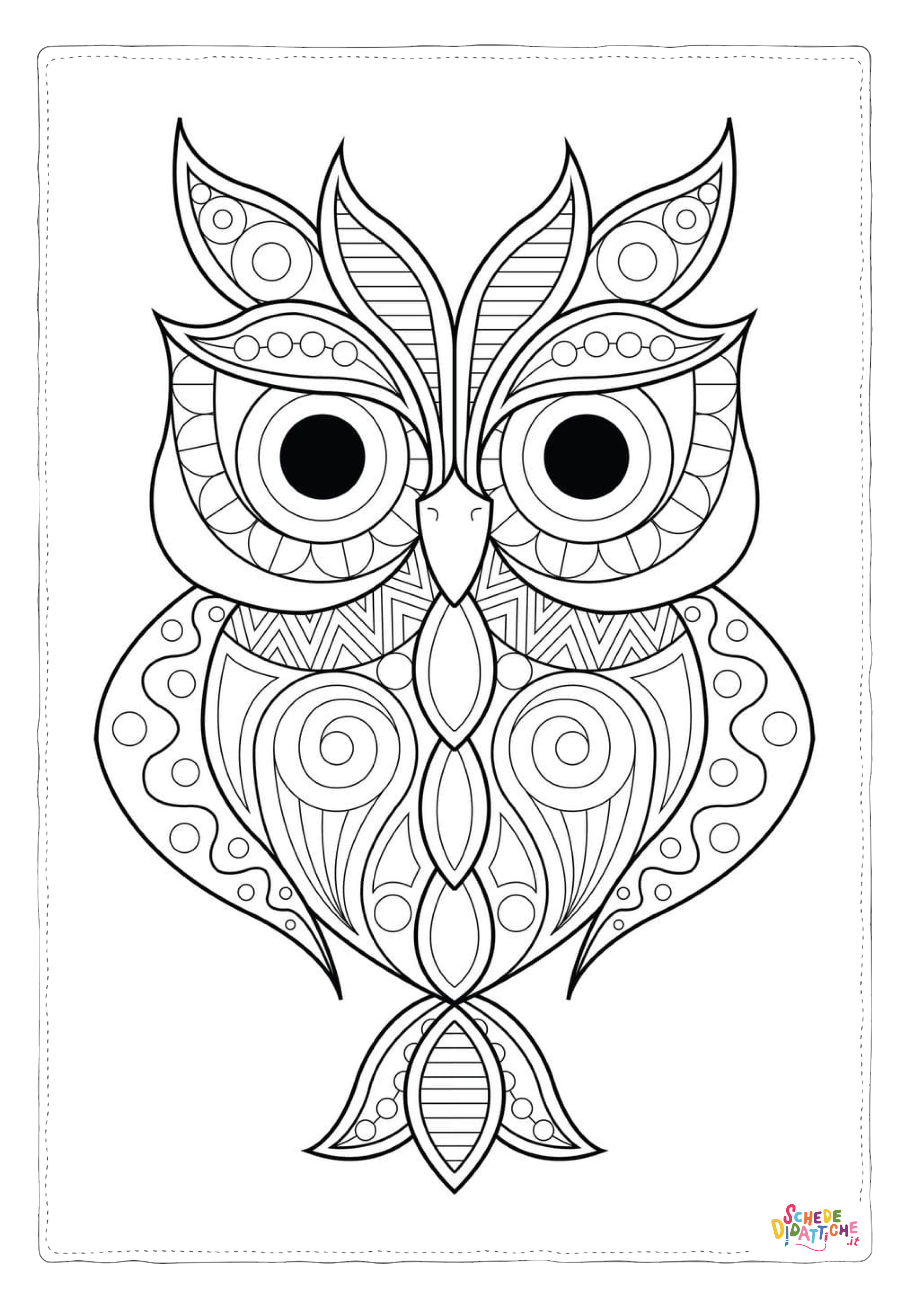 Disegno "Disegno di mandala da stampare e colorare 131" Disegno di mandala da stampare e colorare 131