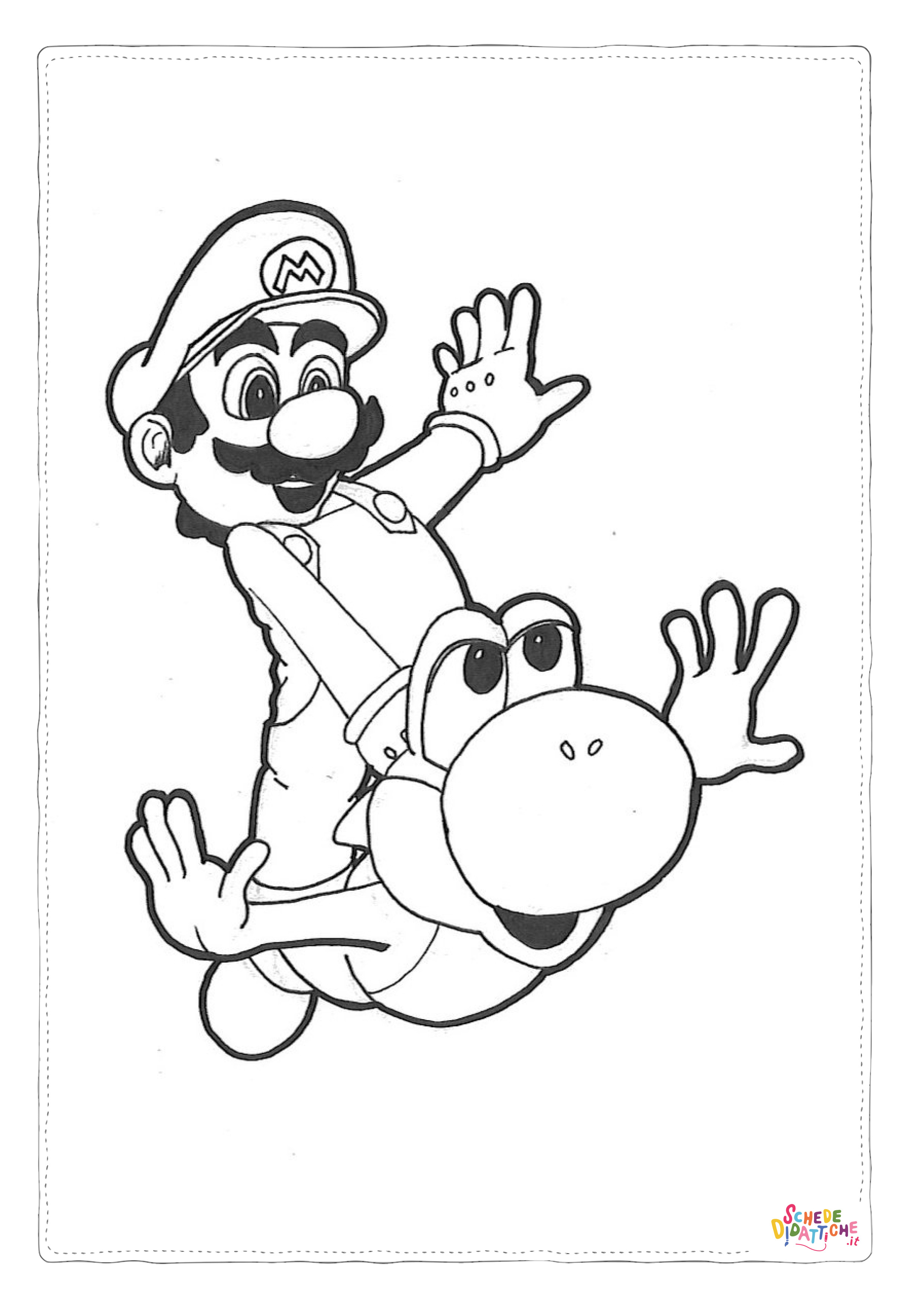 Disegno "Disegno di Super Mario da stampare e colorare 101" Disegno di Super Mario da stampare e colorare 101