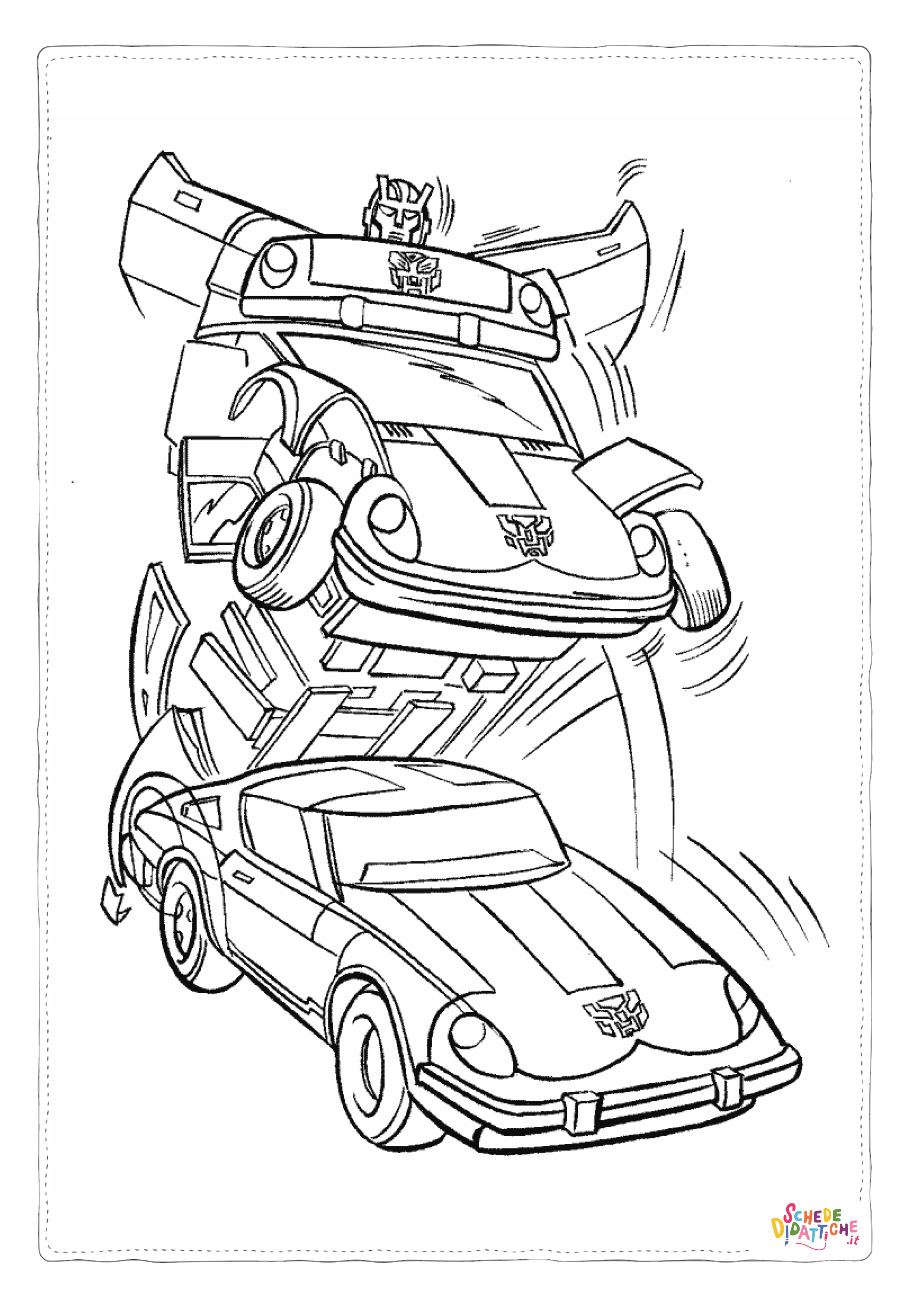 Disegno di Transformers da stampare e colorare 11