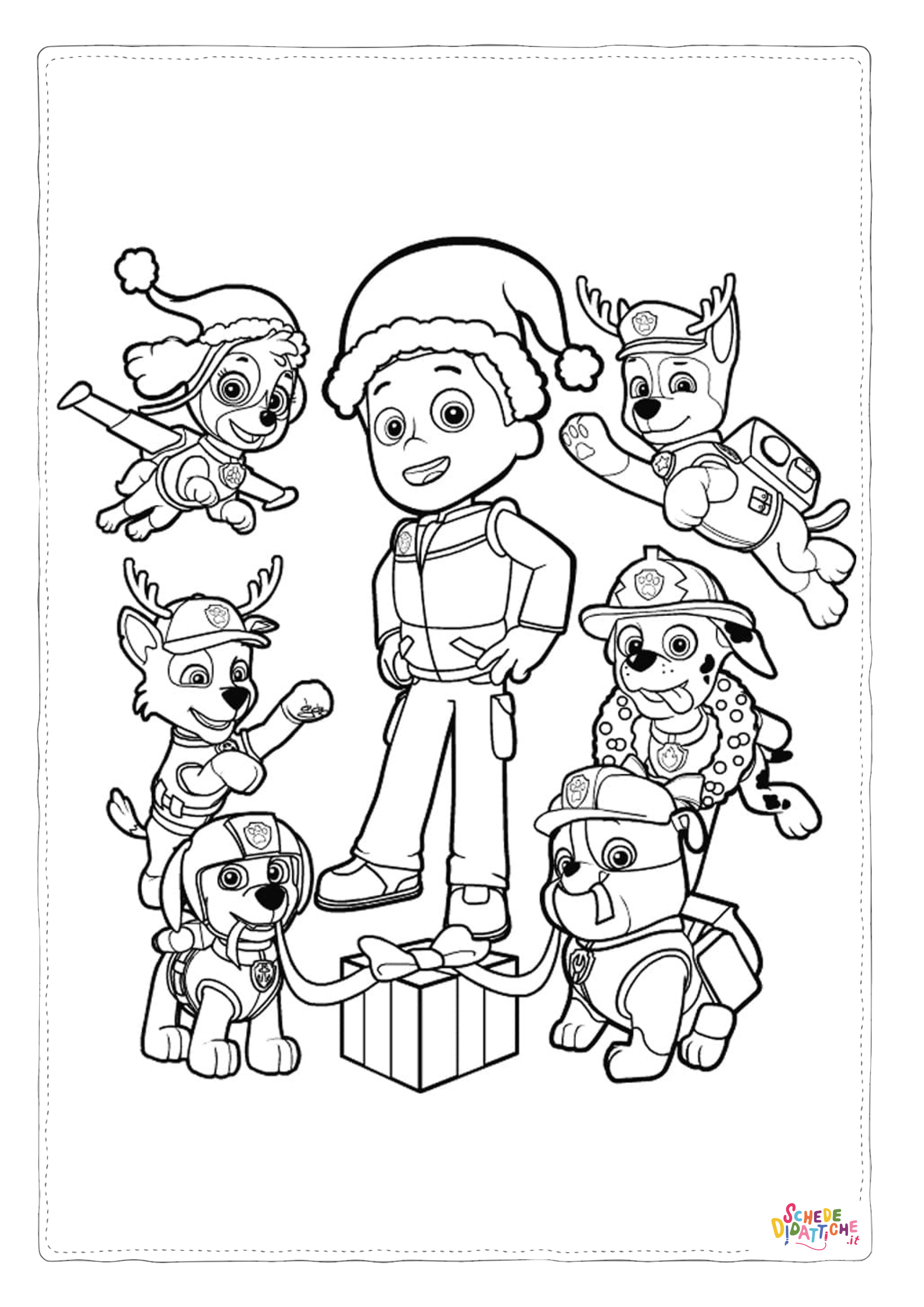 Disegno "Disegno di Paw Patrol - Cane pompiere da stampare e colorare 37" Disegno di Paw Patrol - Cane pompiere da stampare e colorare 37