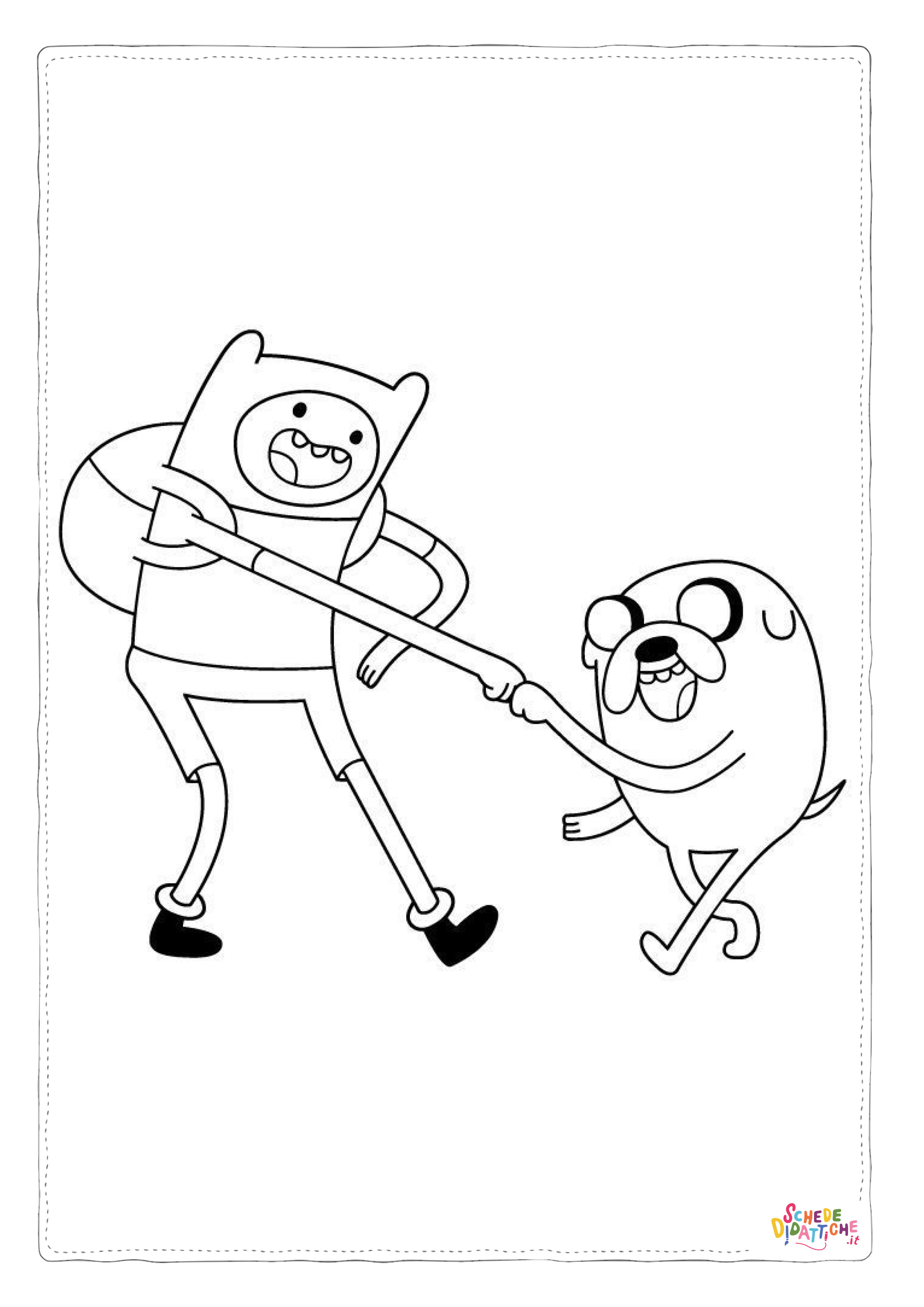 Disegno "Disegno di Adventure Time da stampare e colorare 3" Disegno di Adventure Time da stampare e colorare 3