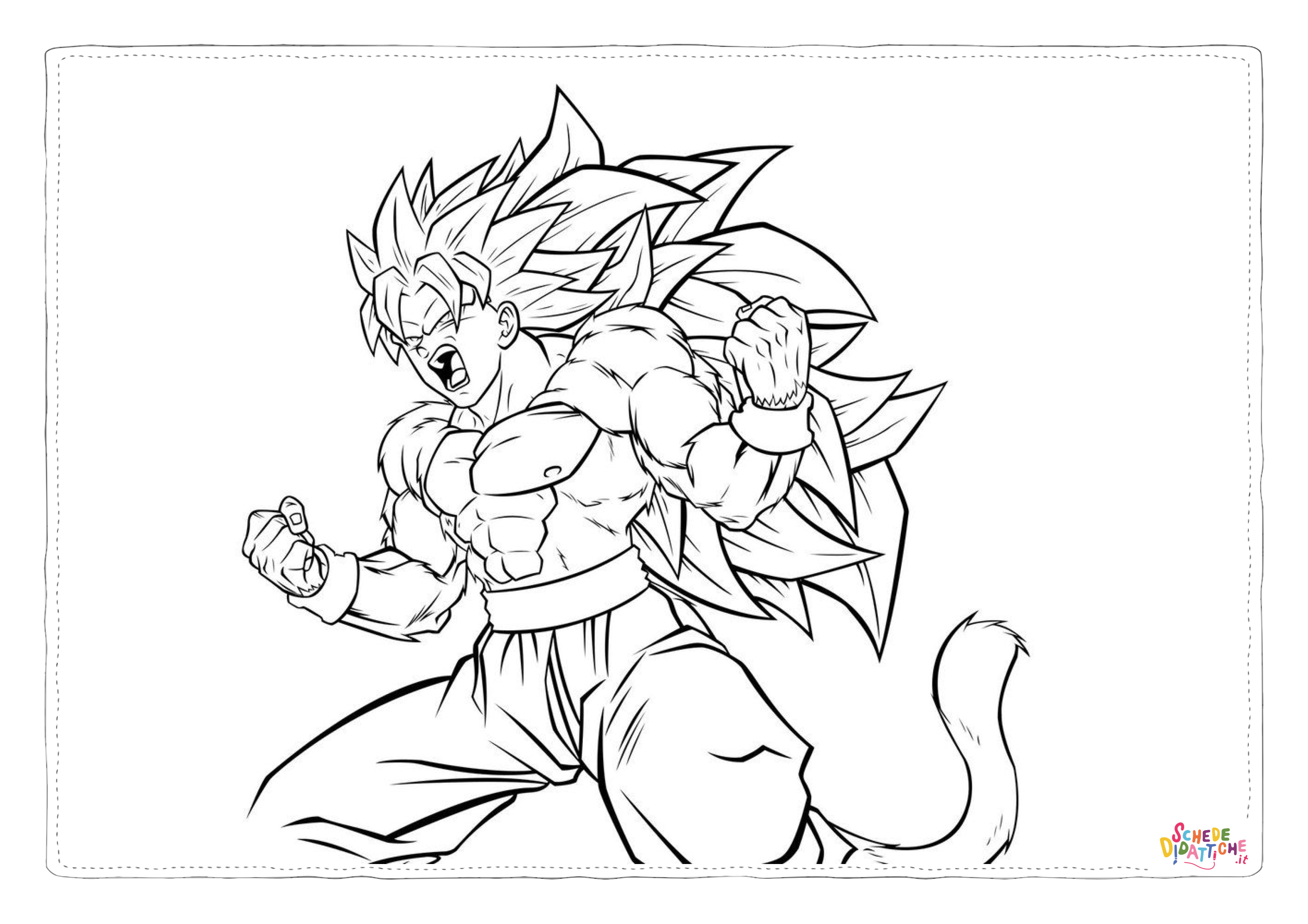 Disegno "Disegno di Dragon Ball da stampare e colorare 16" Disegno di Dragon Ball da stampare e colorare 16