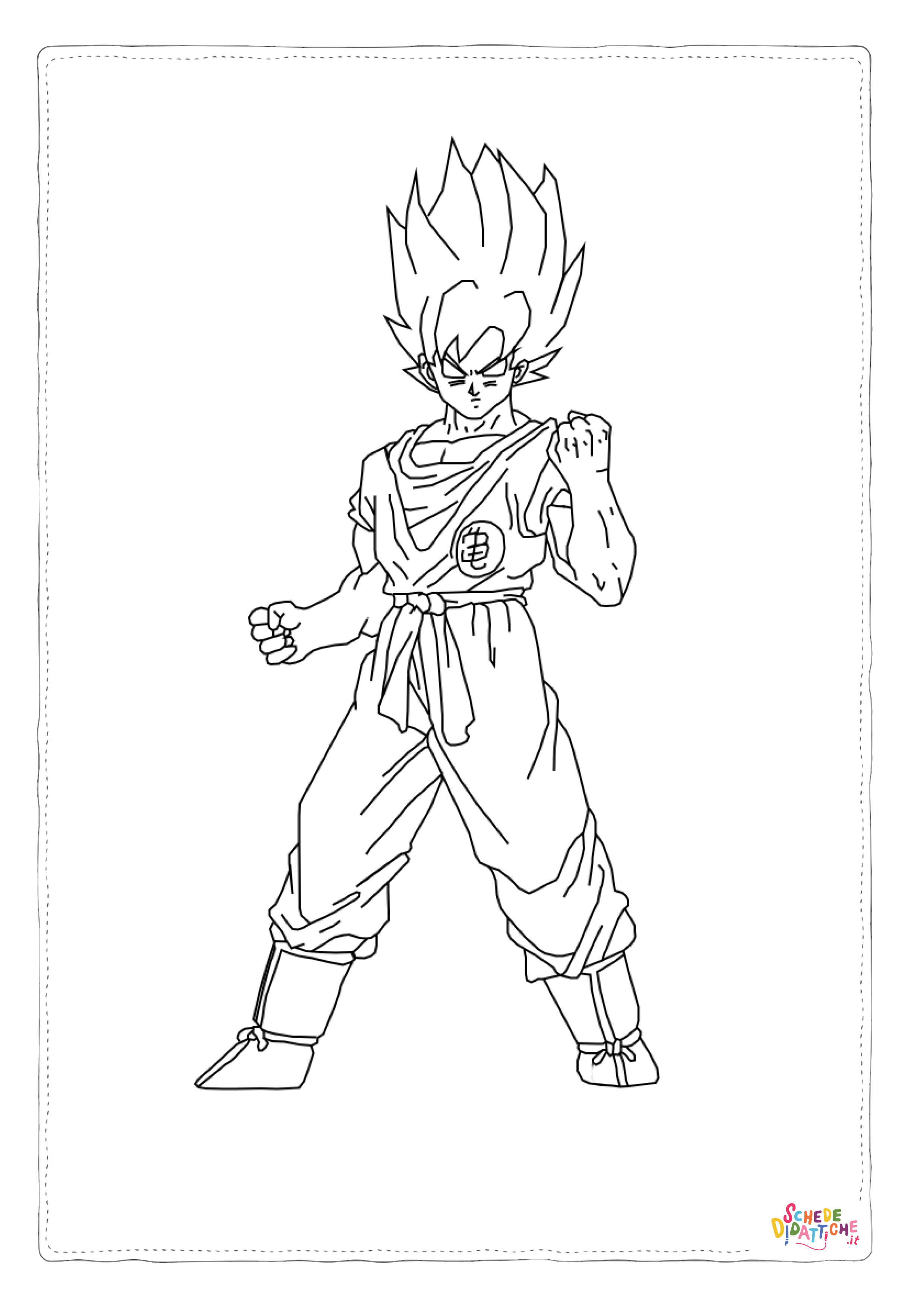 Disegno "Disegno di Dragon Ball da stampare e colorare 35" Disegno di Dragon Ball da stampare e colorare 35
