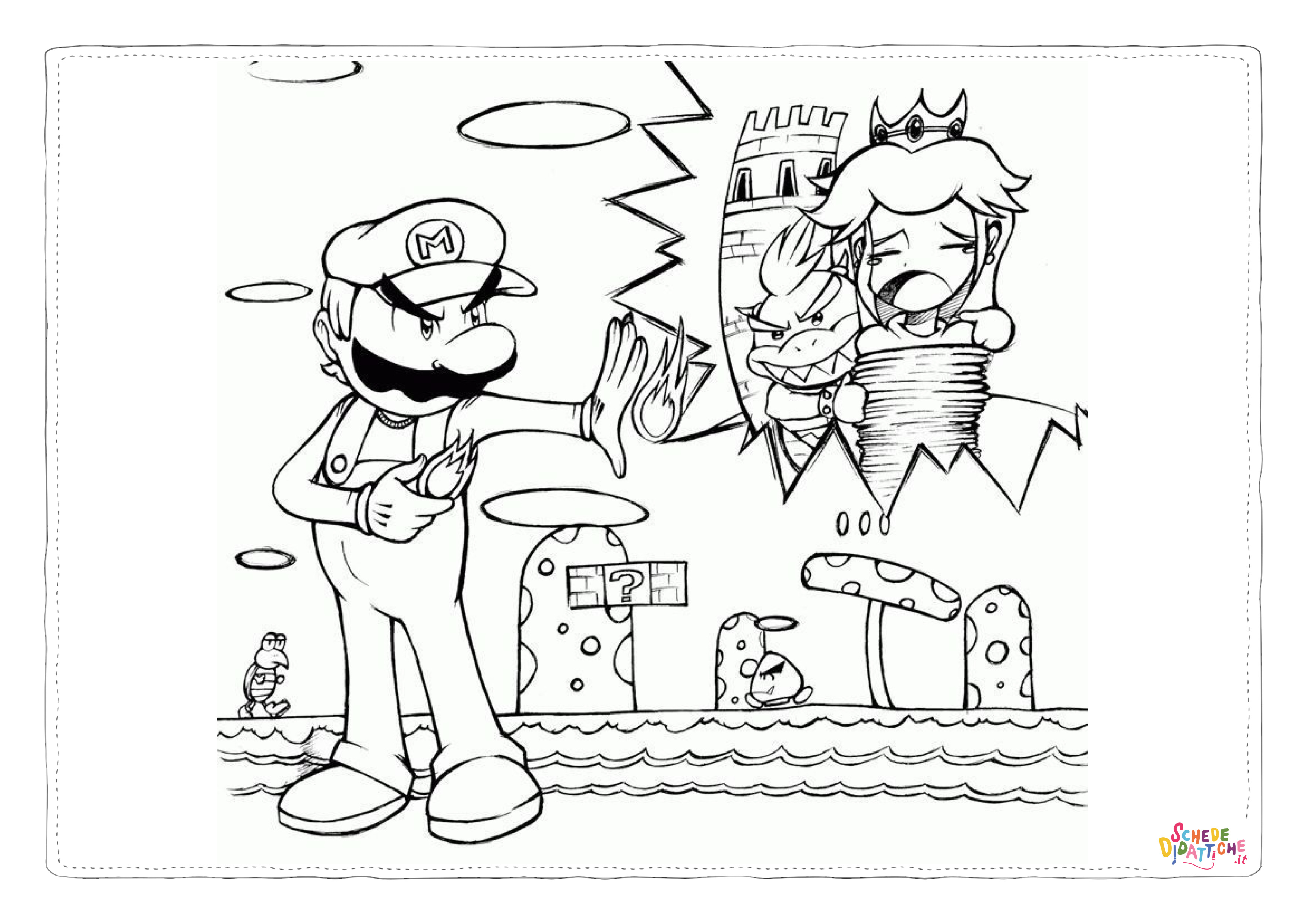 Disegno di Super Mario da stampare e colorare 32