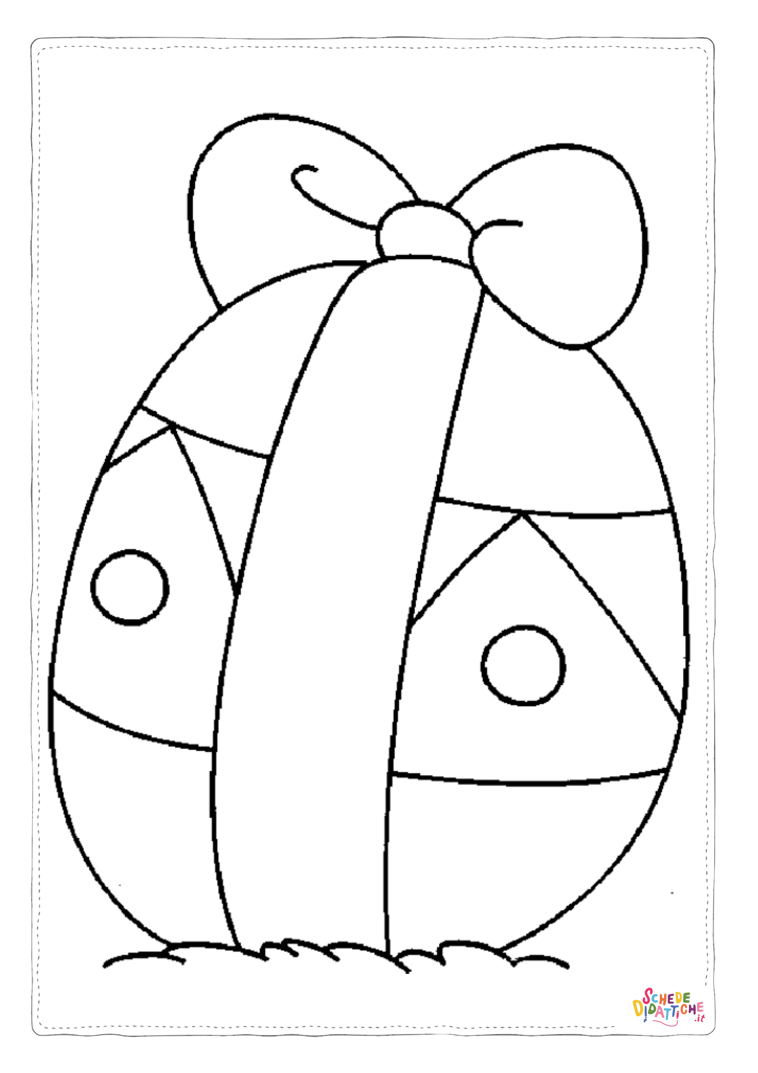Disegno "Disegno di uovo di Pasqua da stampare e colorare 16" Disegno di uovo di Pasqua da stampare e colorare 16