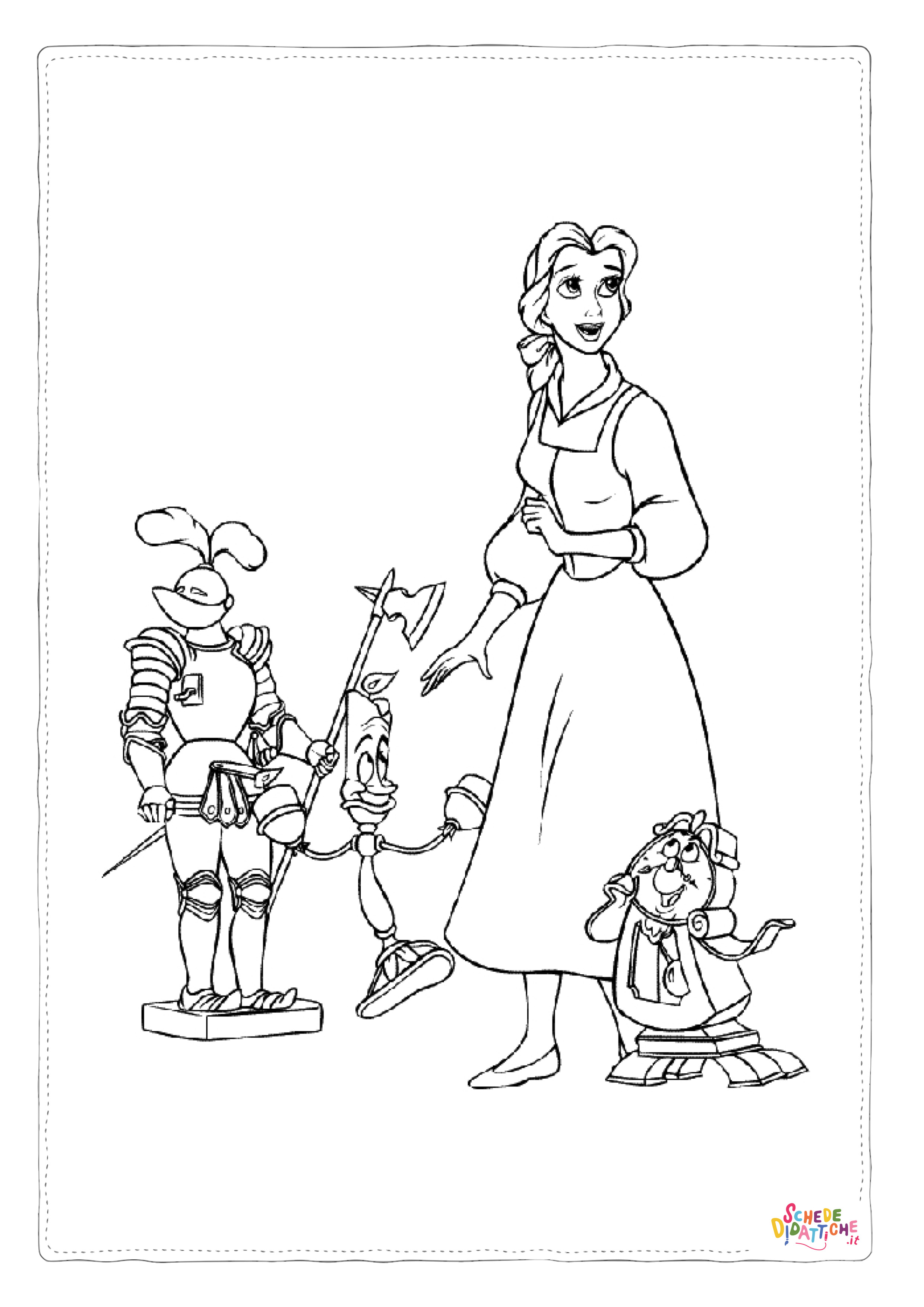 Disegno di Alice nel paese delle meraviglie da stampare e colorare 14