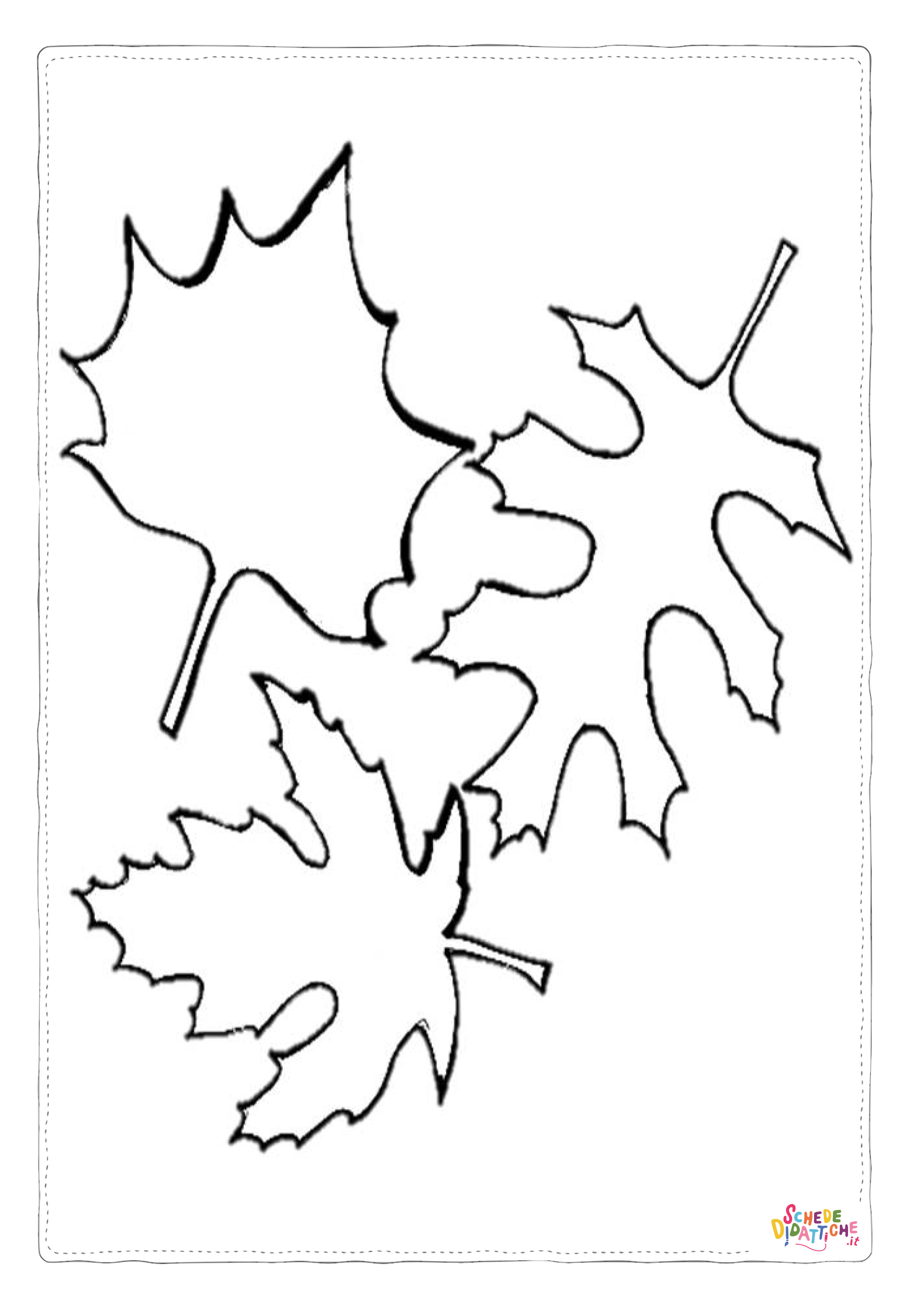 Disegno "Disegno di foglia da stampare e colorare 63" Disegno di foglia da stampare e colorare 63