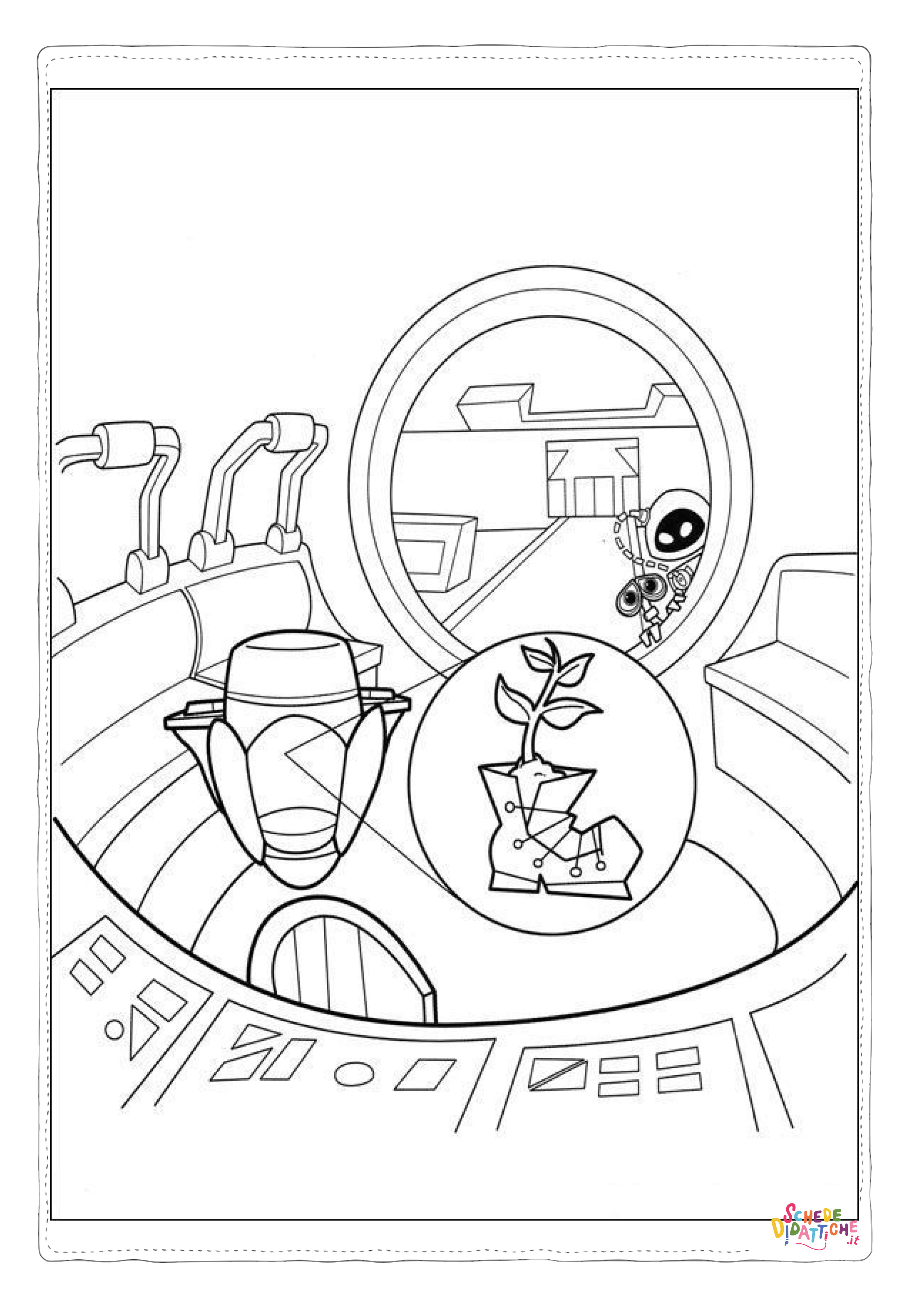 Disegno "Disegno di Wall-E da stampare e colorare 57" Disegno di Wall-E da stampare e colorare 57