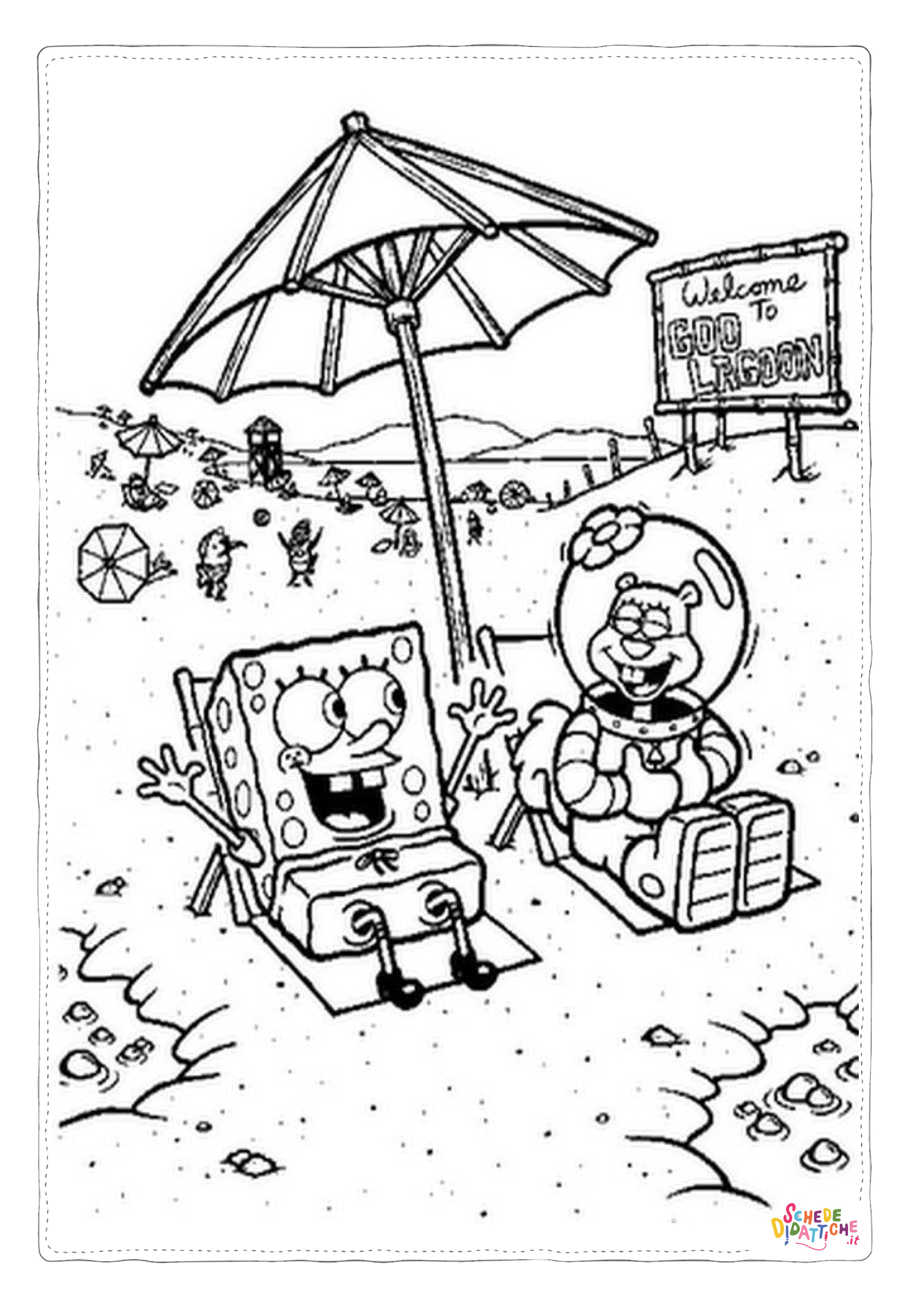 Disegno "Disegno di Spongebob da stampare e colorare 3" Disegno di Spongebob da stampare e colorare 3