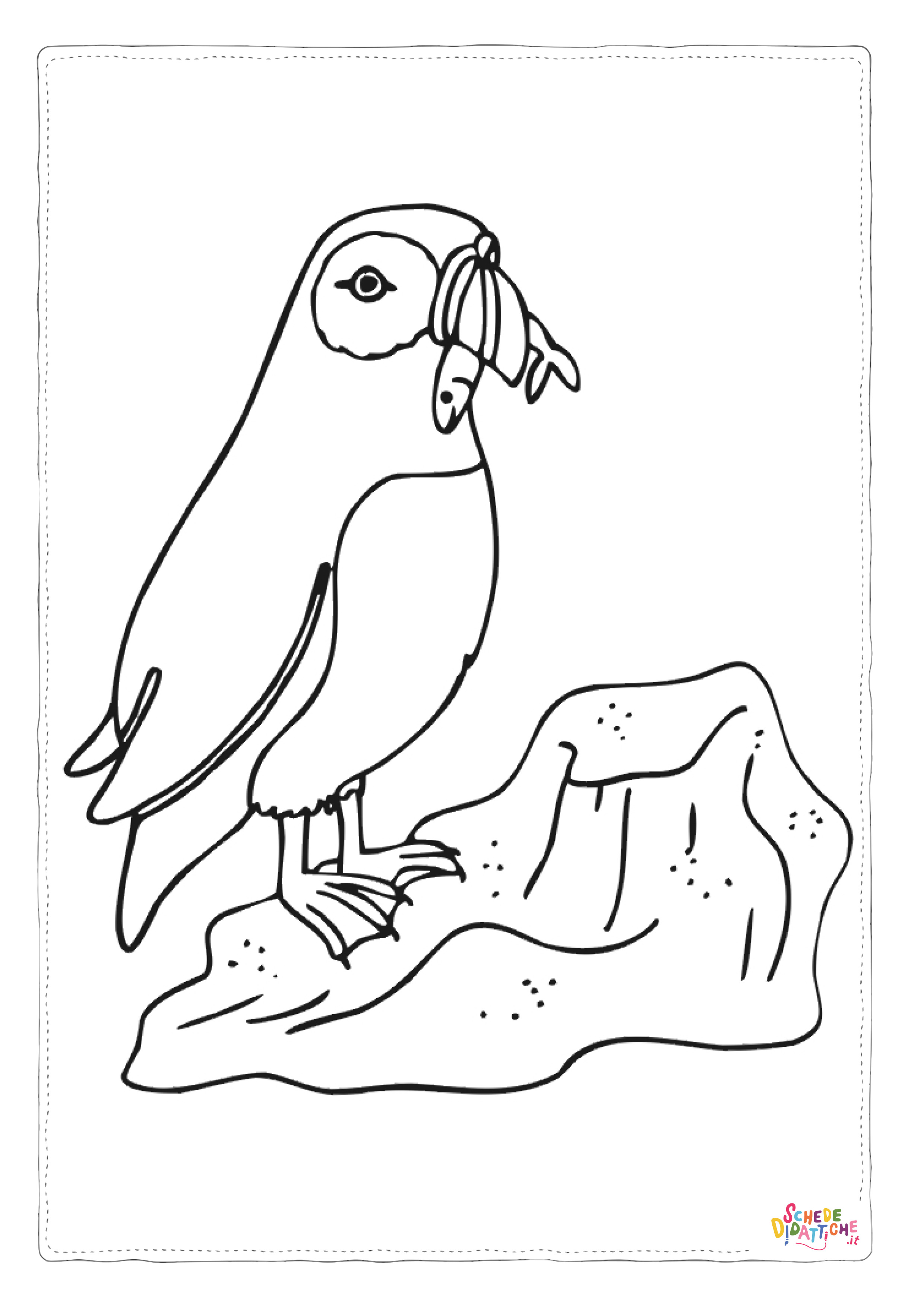 Disegno "Disegno di gabbiano da stampare e colorare 4" Disegno di gabbiano da stampare e colorare 4