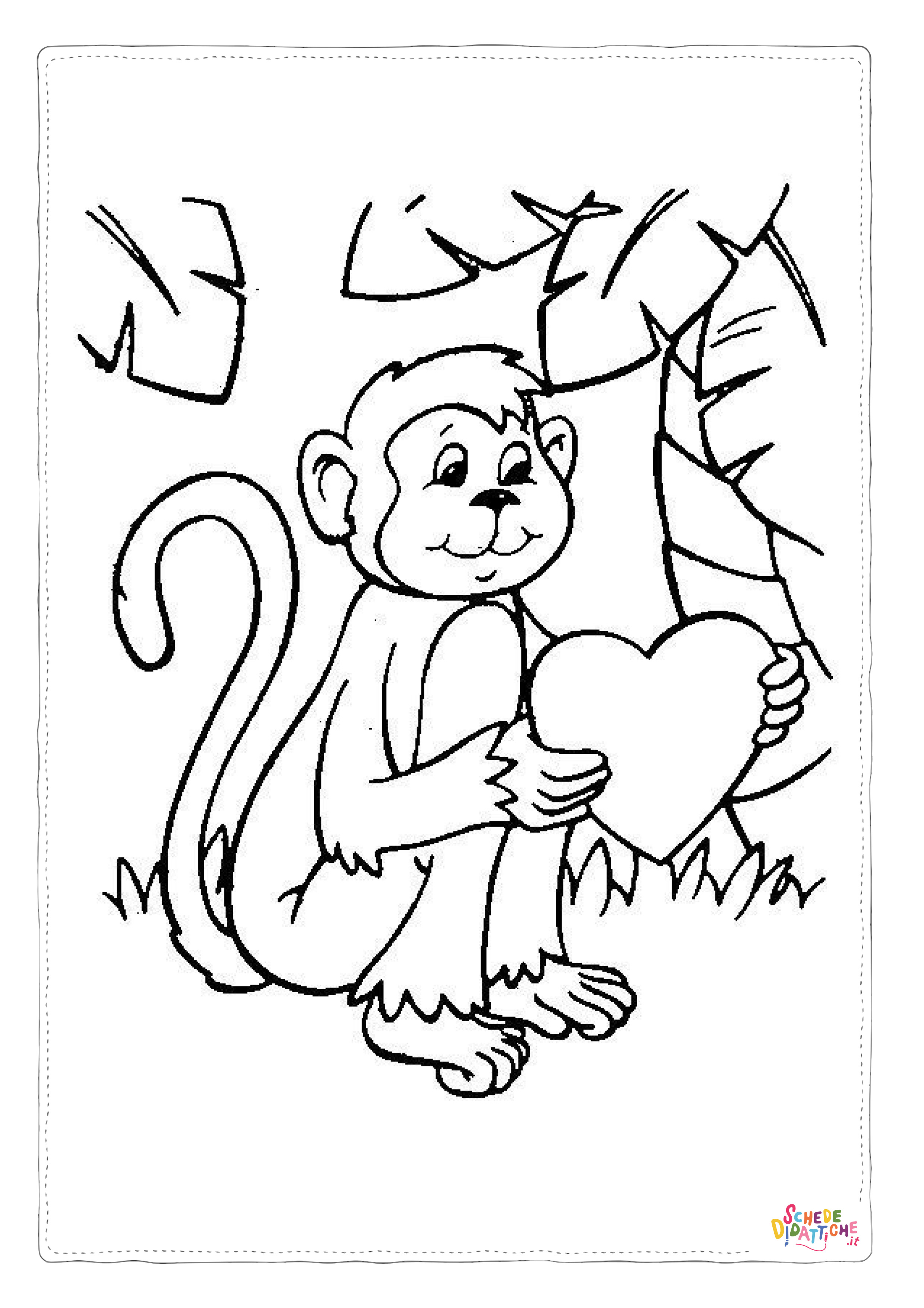 Disegno "Disegno di San Valentino da stampare e colorare 136" Disegno di San Valentino da stampare e colorare 136
