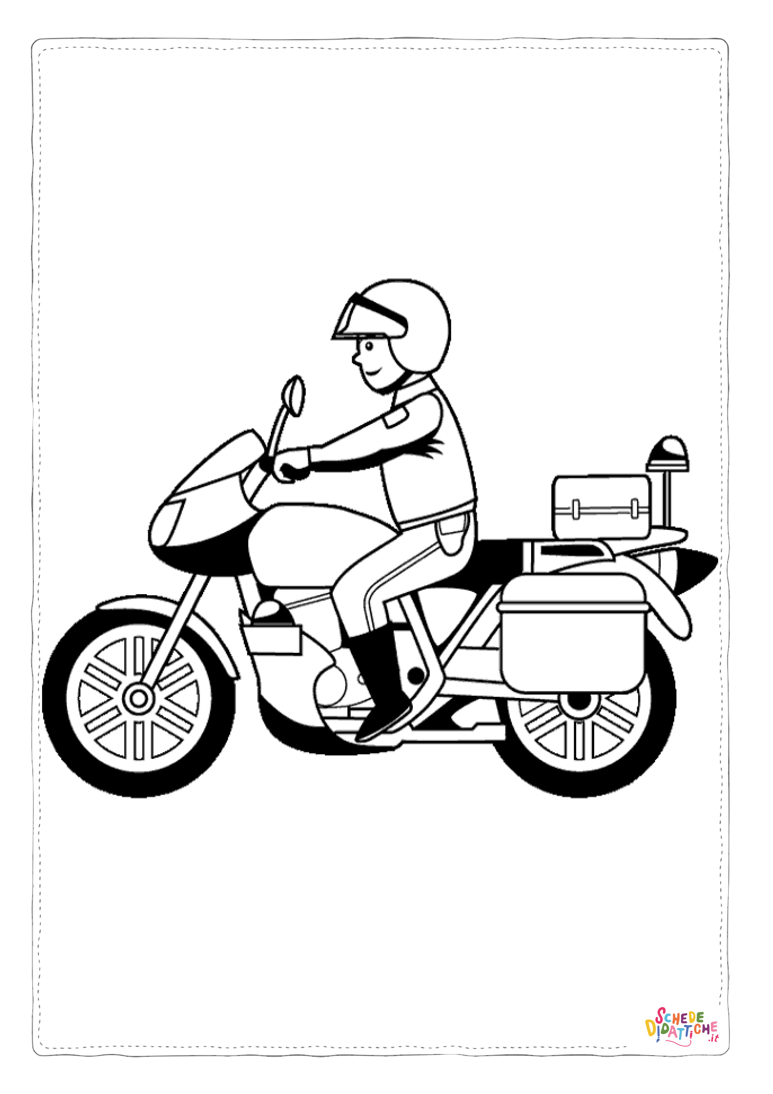 Disegno "Disegno di moto da stampare e colorare 42" Disegno di moto da stampare e colorare 42