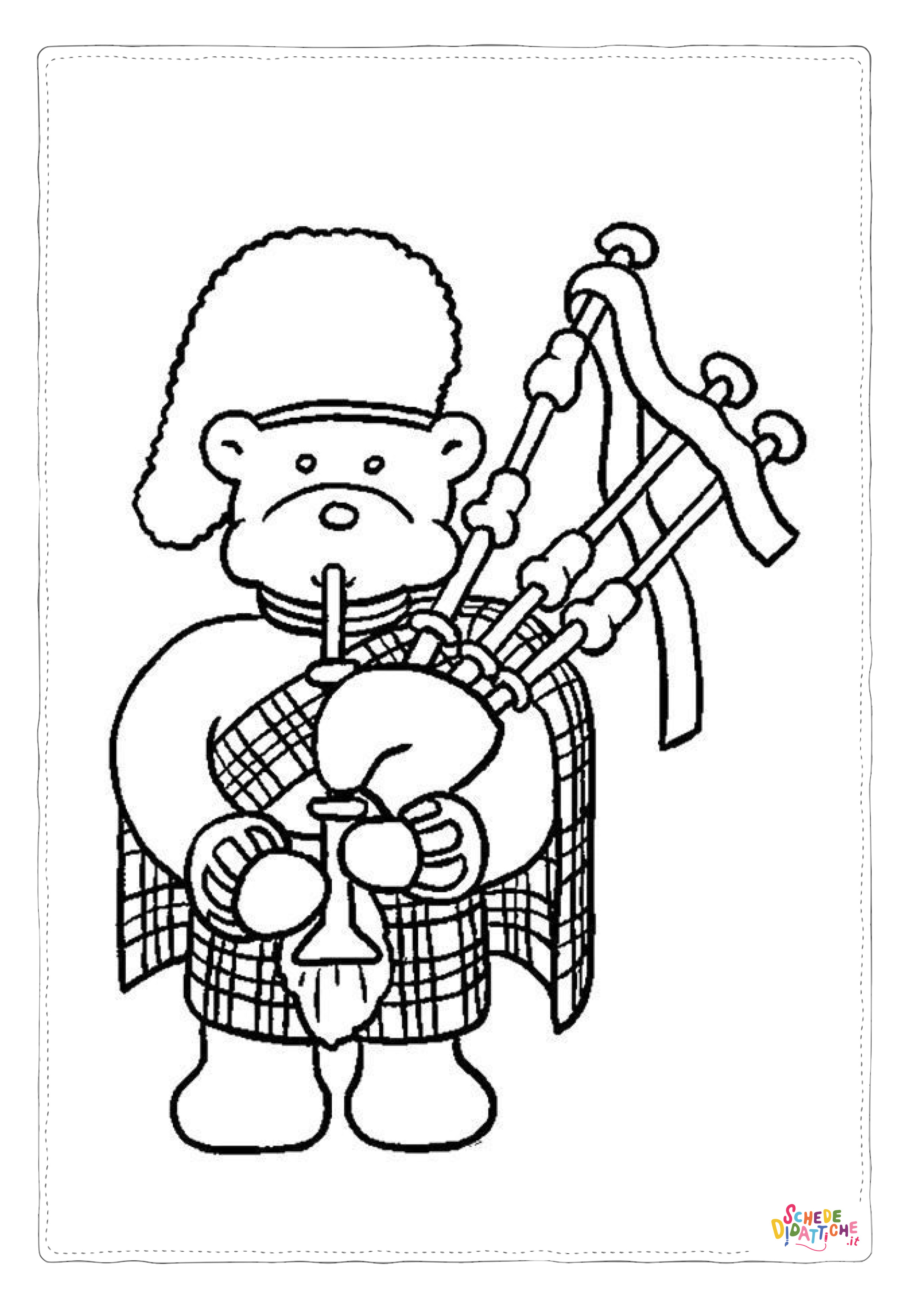 Disegno "Disegno di musicista da stampare e colorare 28" Disegno di musicista da stampare e colorare 28