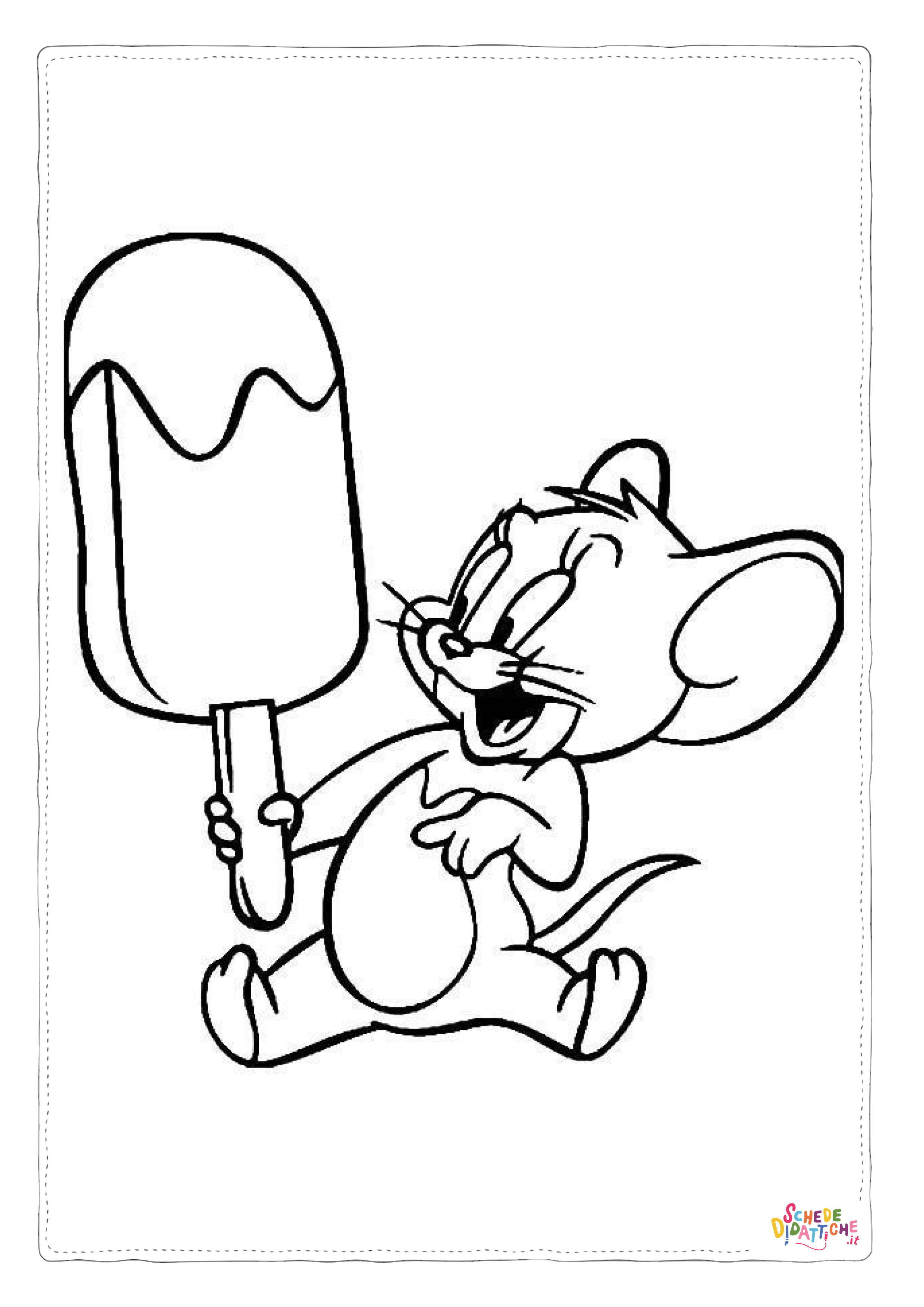 Disegno di Tom e Jerry da stampare e colorare