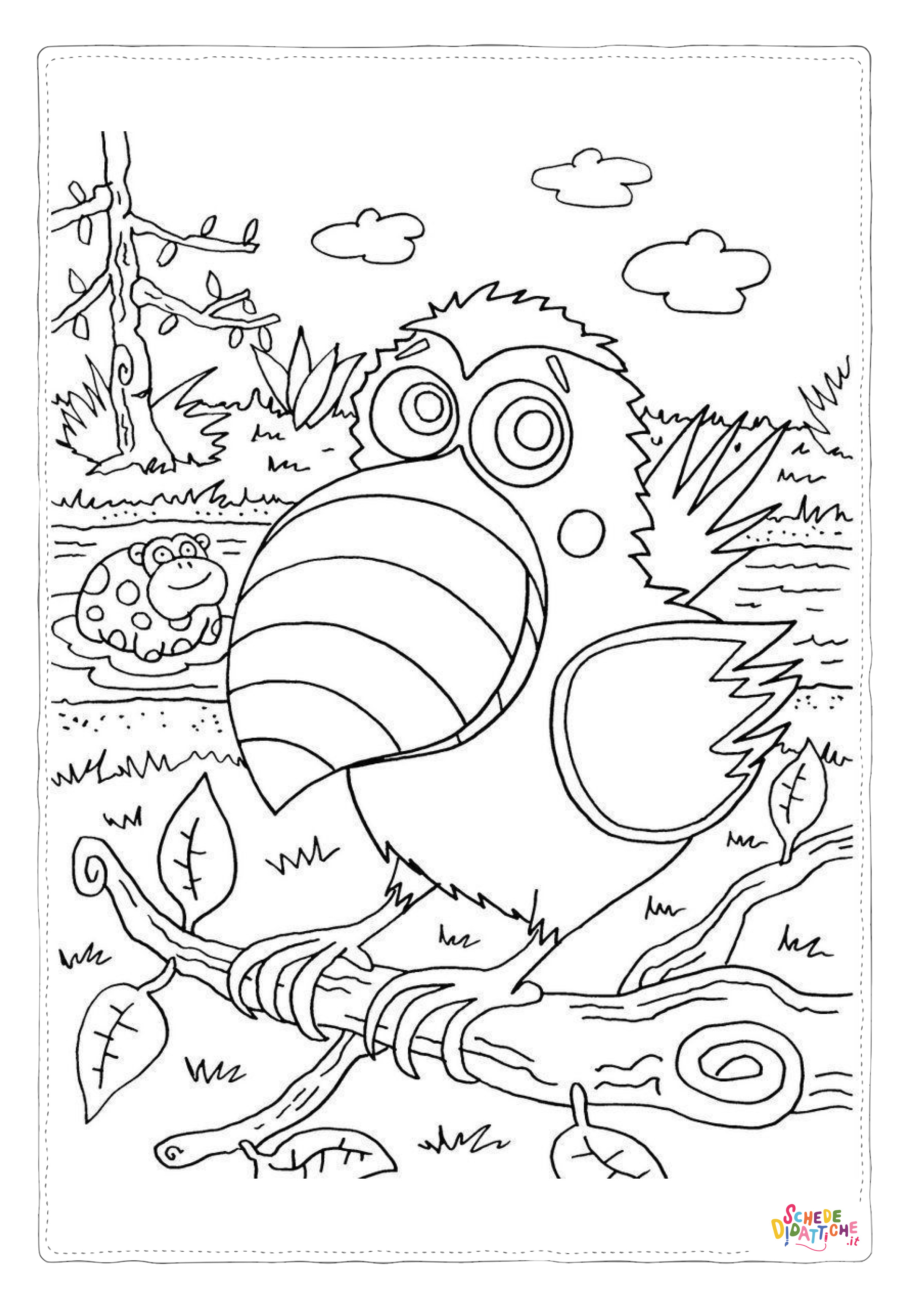 Disegno di tucano da stampare e colorare 26