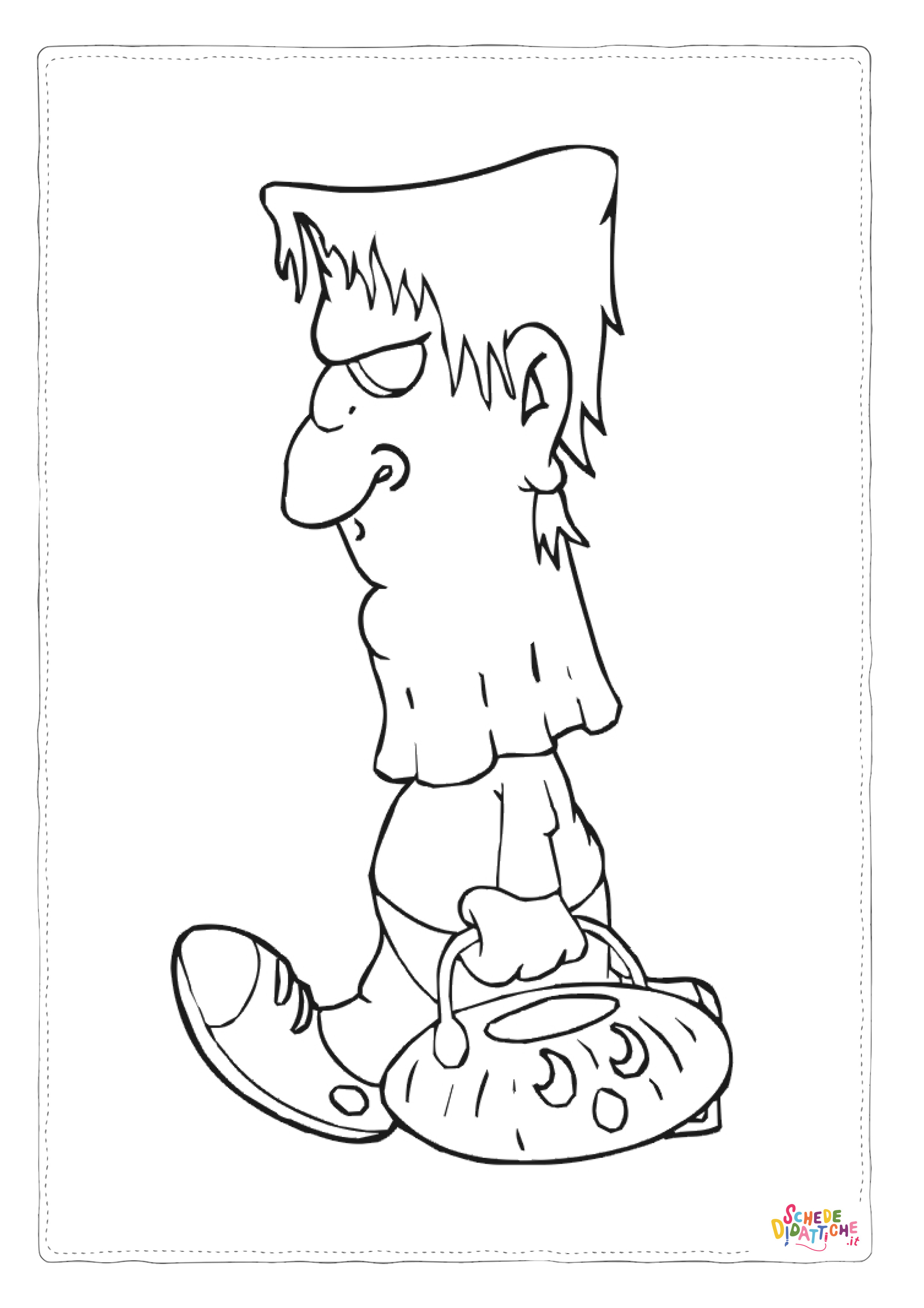 Disegno "Disegno di Frankenstein da stampare e colorare 3" Disegno di Frankenstein da stampare e colorare 3