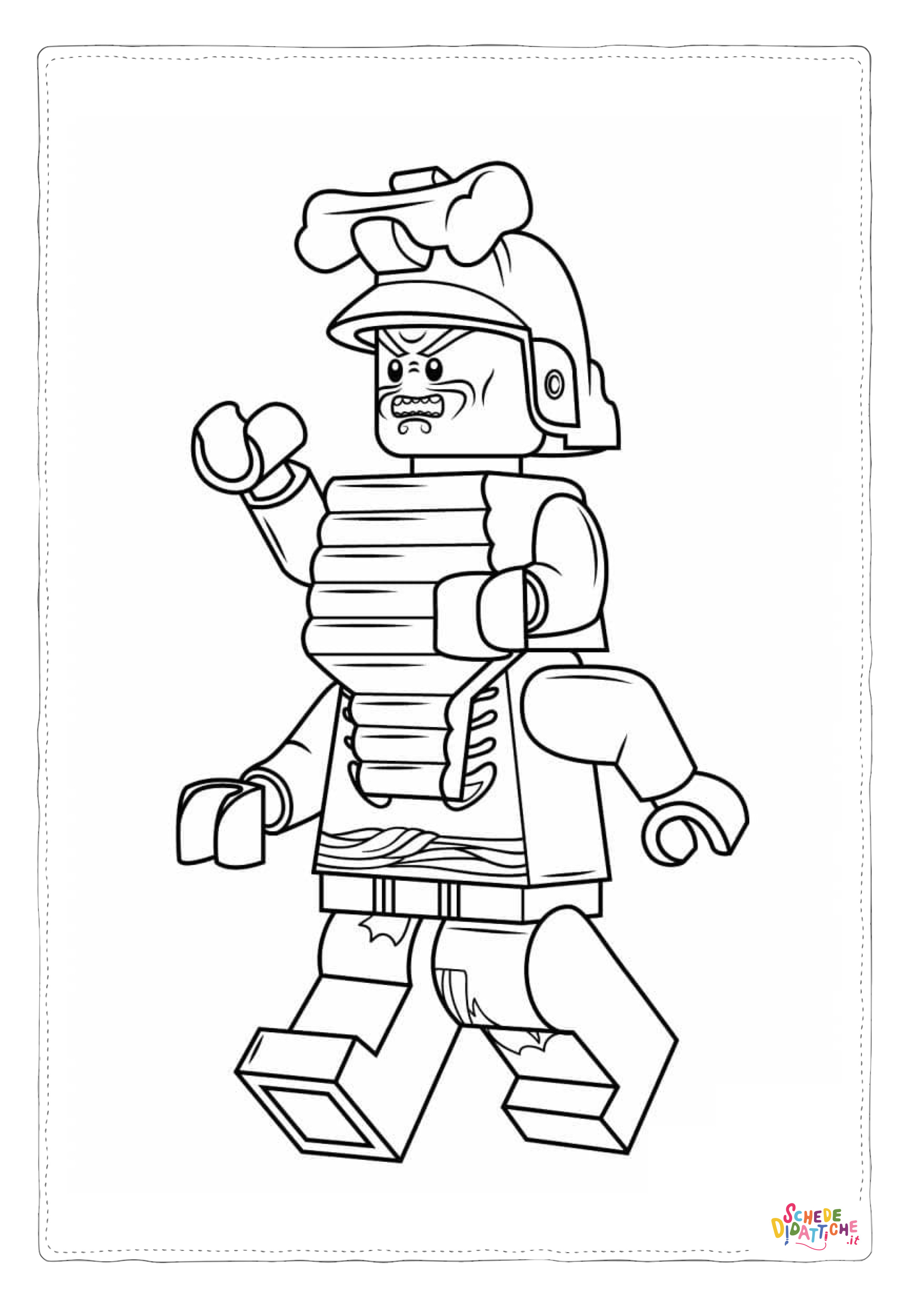 Disegno di Ninja Go da stampare e colorare 21