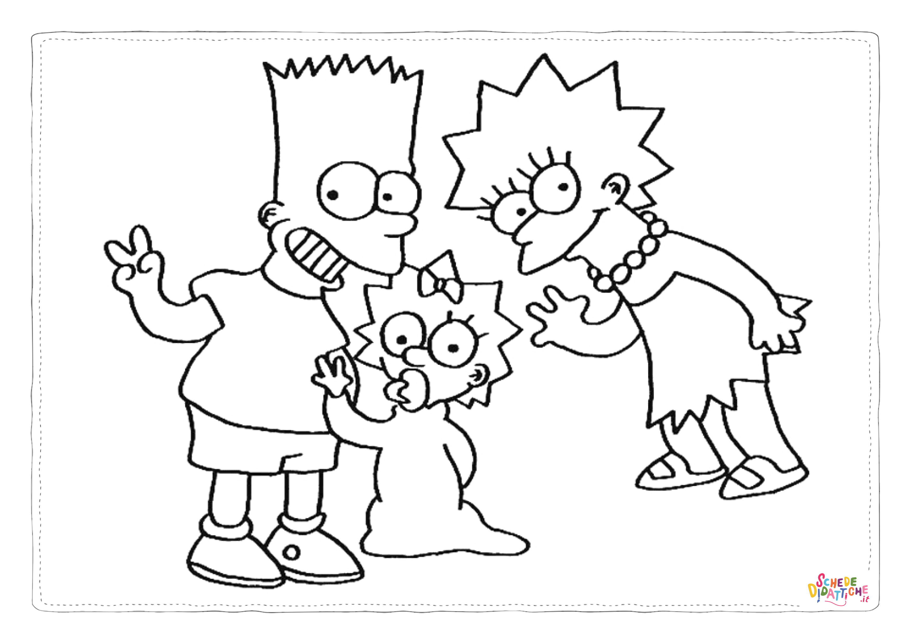 Disegno di I Simpson da stampare e colorare 31