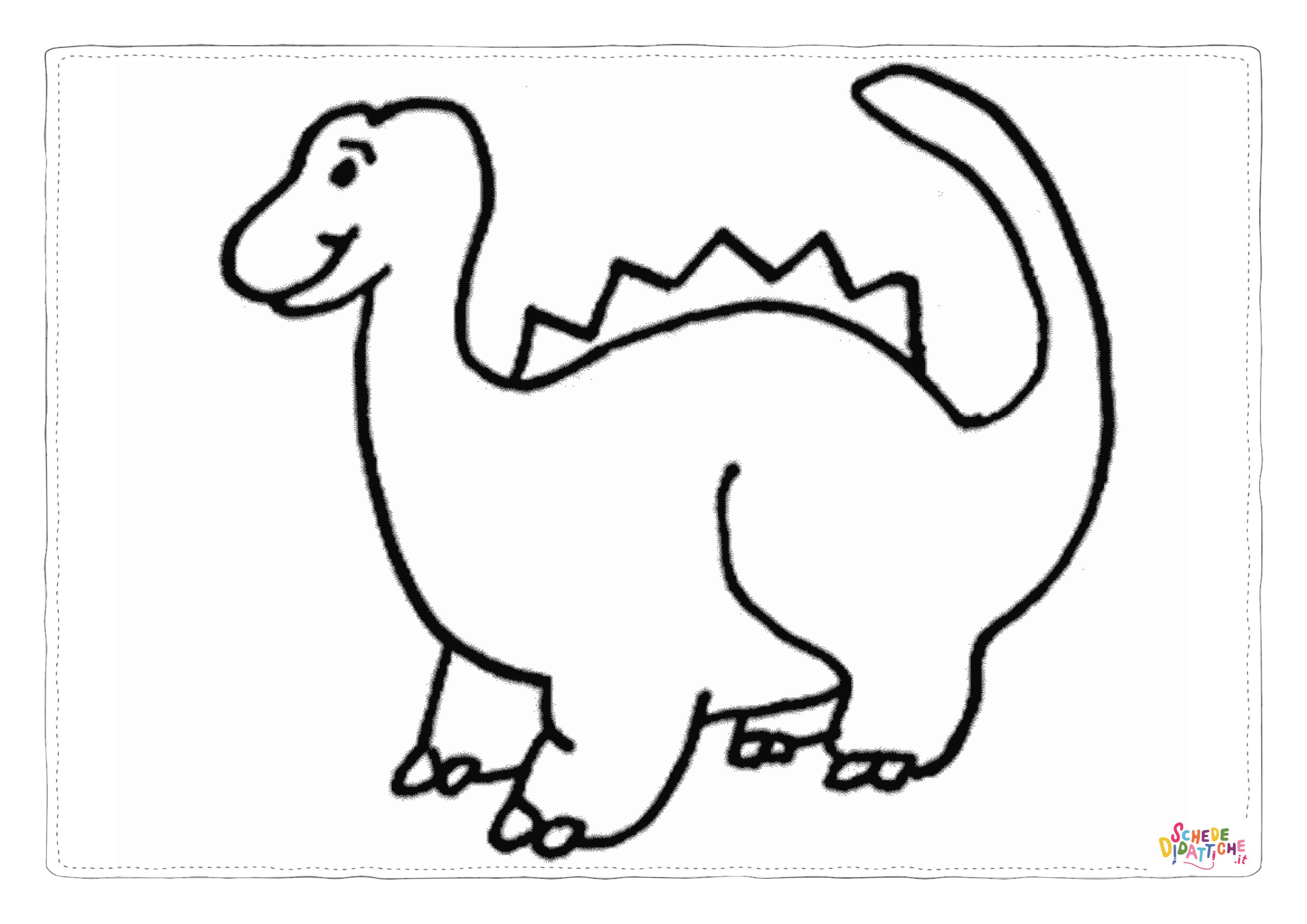 Disegno "Disegno di Brachiosauro da stampare e colorare 27" Disegno di Brachiosauro da stampare e colorare 27