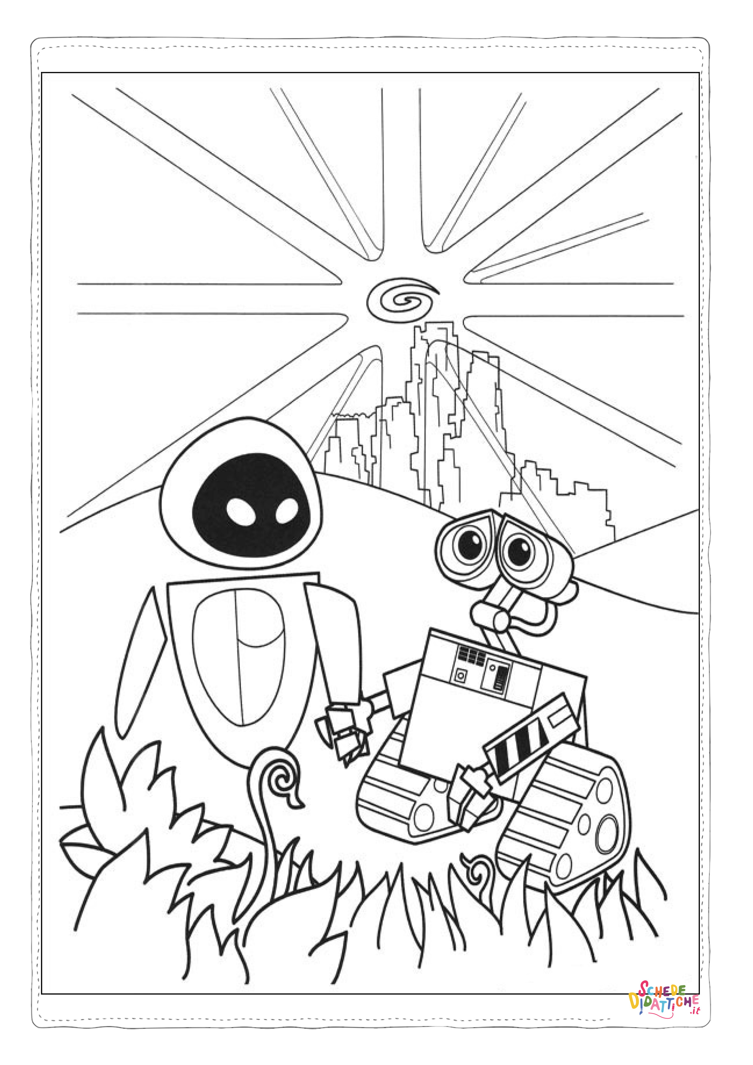 Disegno "Disegno di Wall-E da stampare e colorare 61" Disegno di Wall-E da stampare e colorare 61