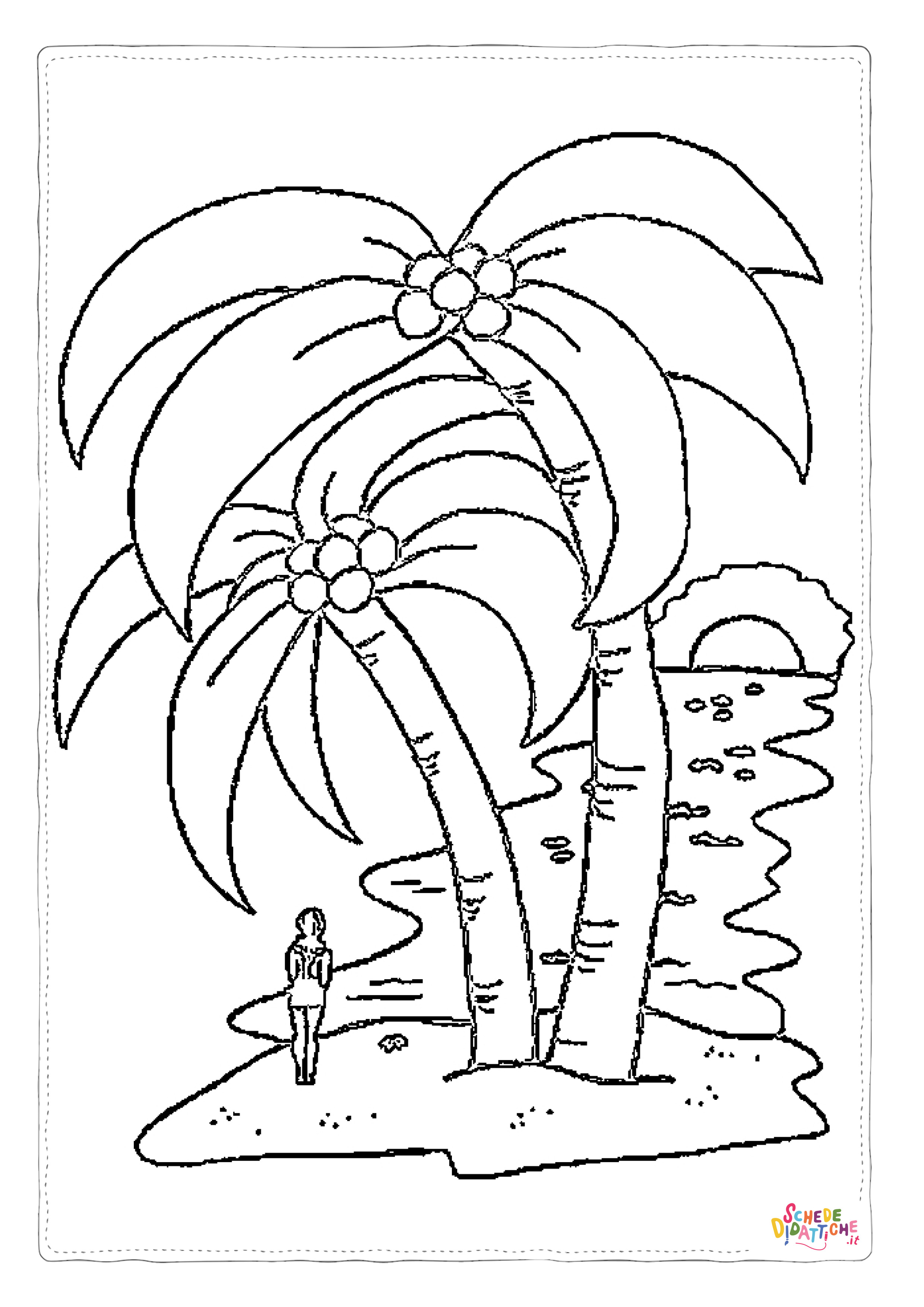 Disegno "Disegno di albero da stampare e colorare 17" Disegno di albero da stampare e colorare 17