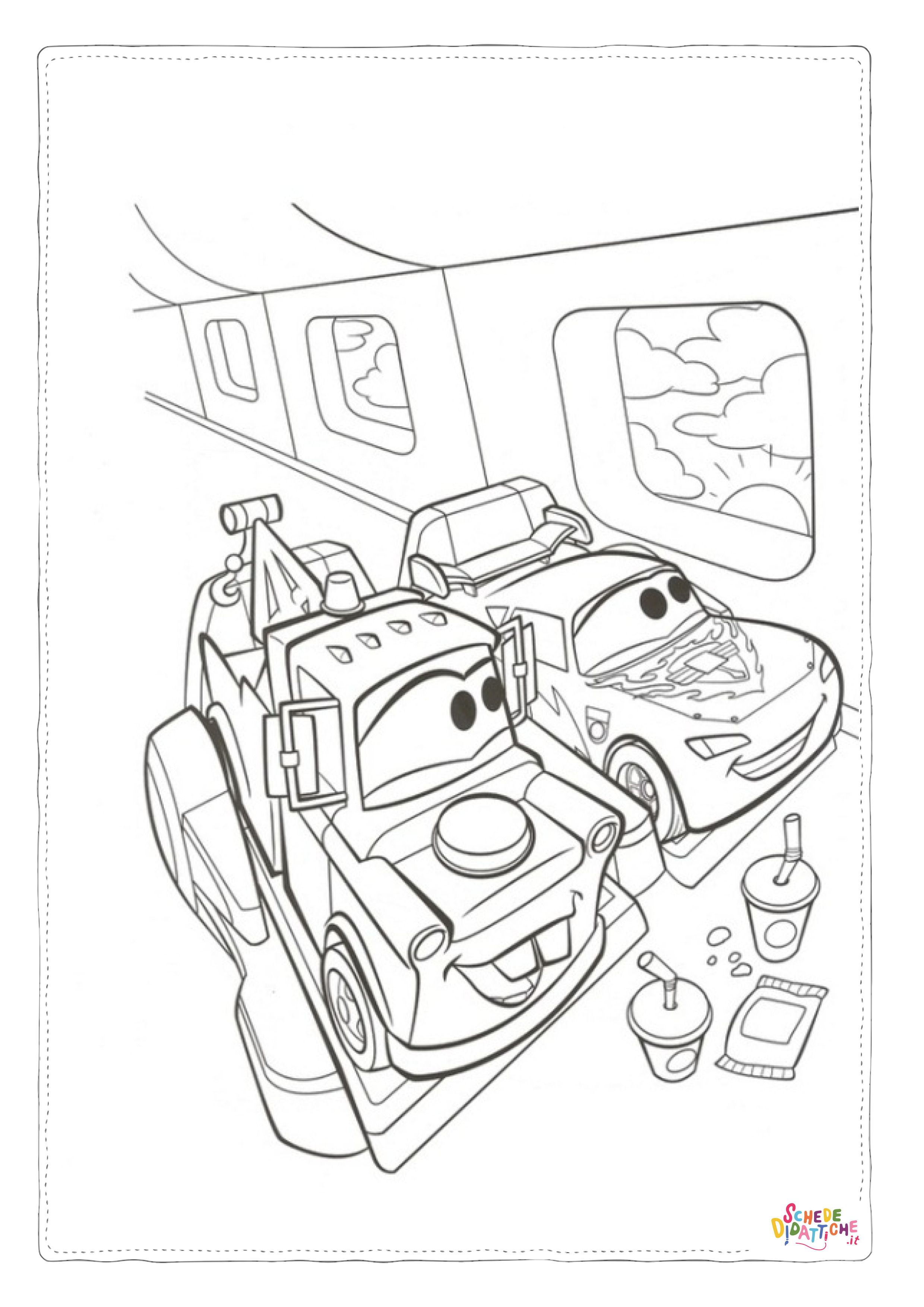 Disegno di Cars da stampare e colorare 133