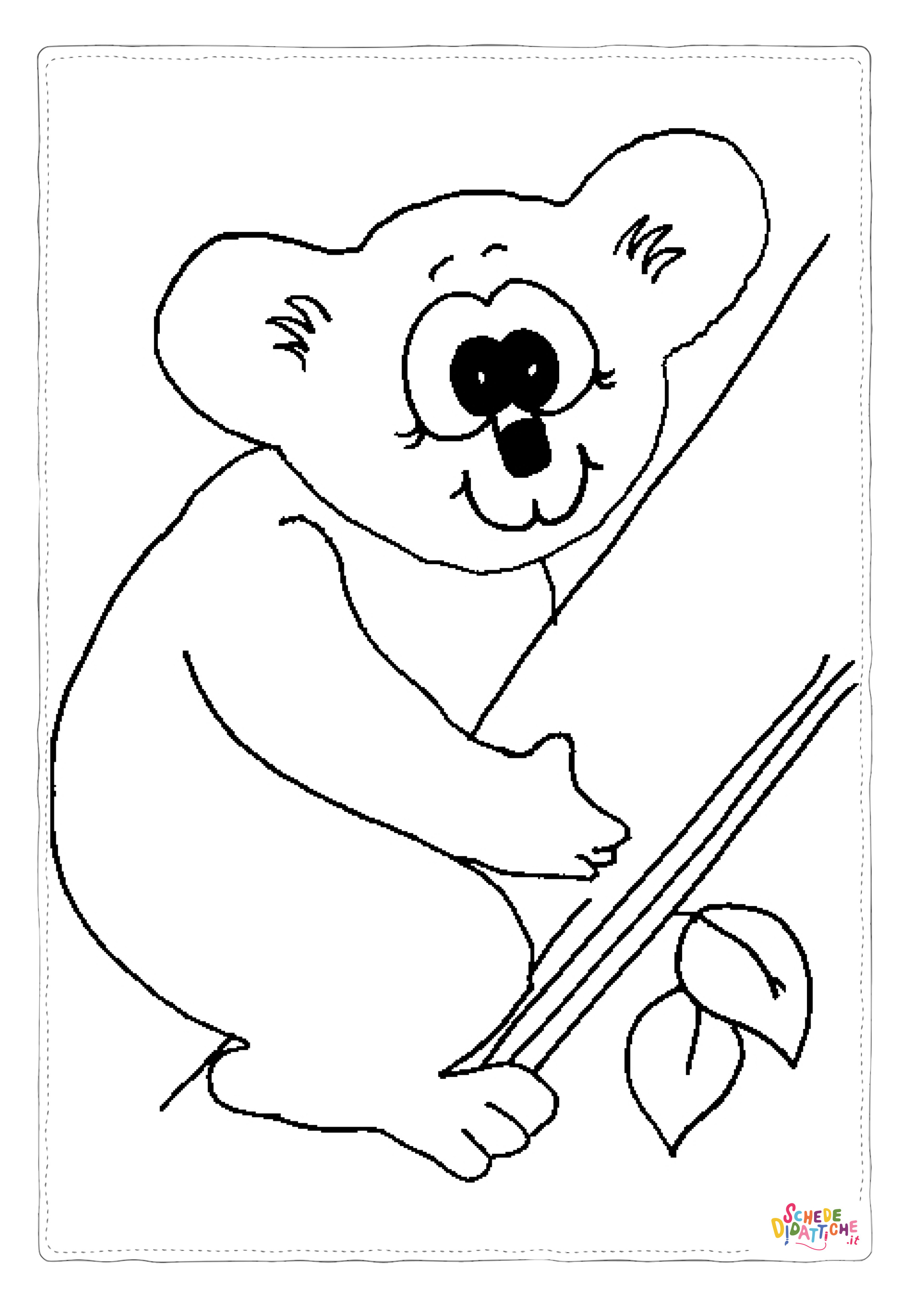 Disegno di koala da stampare e colorare 21