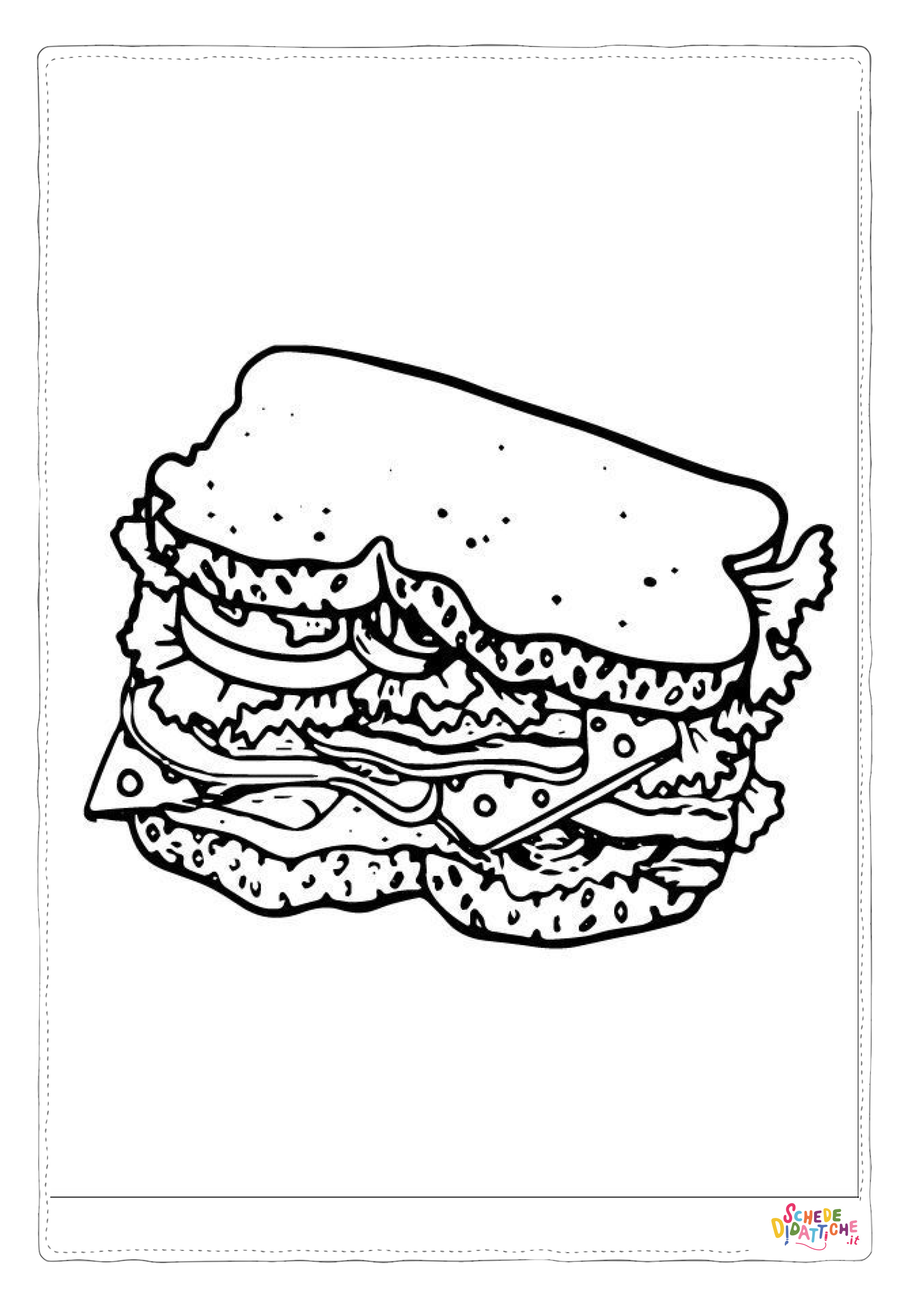 Disegno "Disegno di fast food da stampare e colorare 45" Disegno di fast food da stampare e colorare 45