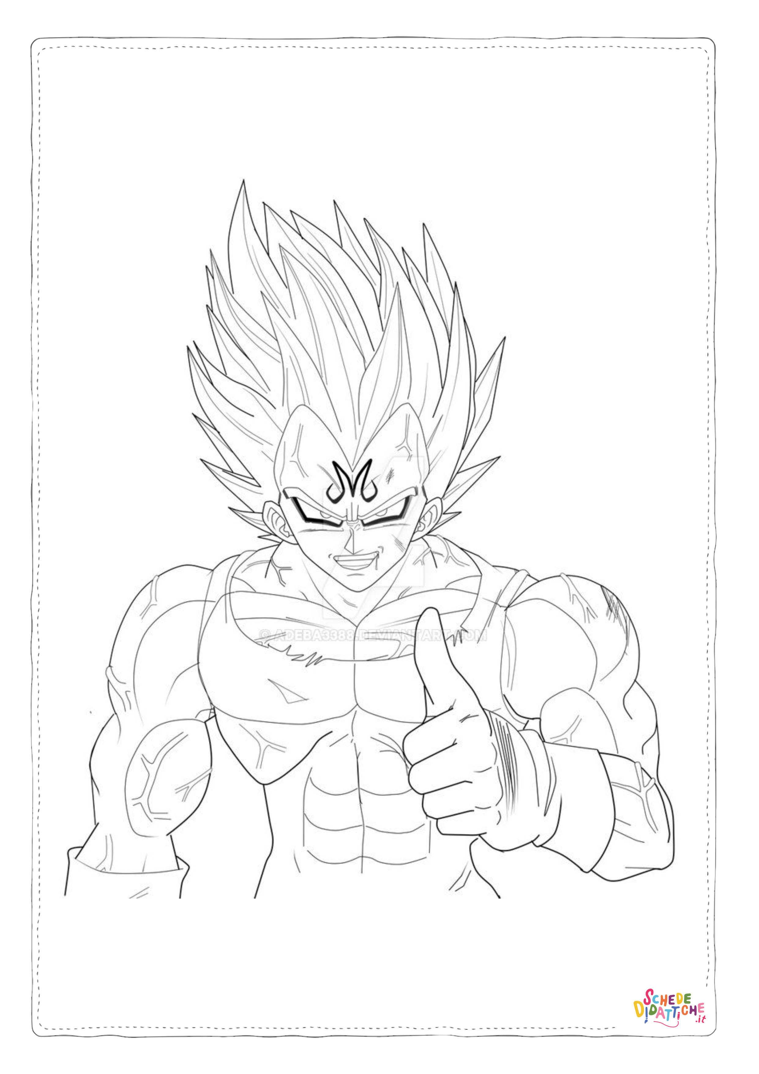 Disegno "Disegno di Dragon Ball da stampare e colorare 21" Disegno di Dragon Ball da stampare e colorare 21