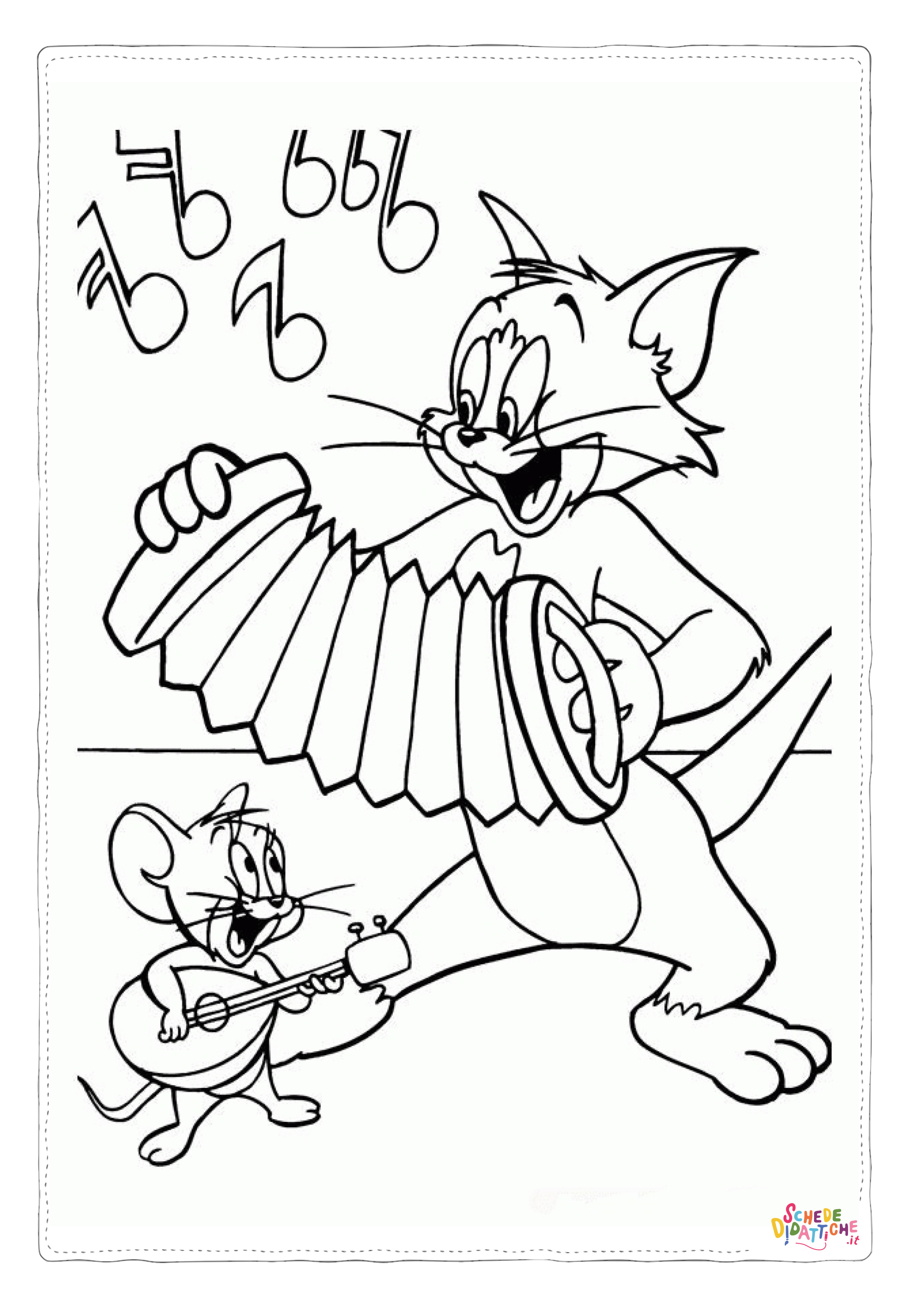 Disegno di Tom e Jerry da stampare e colorare 25
