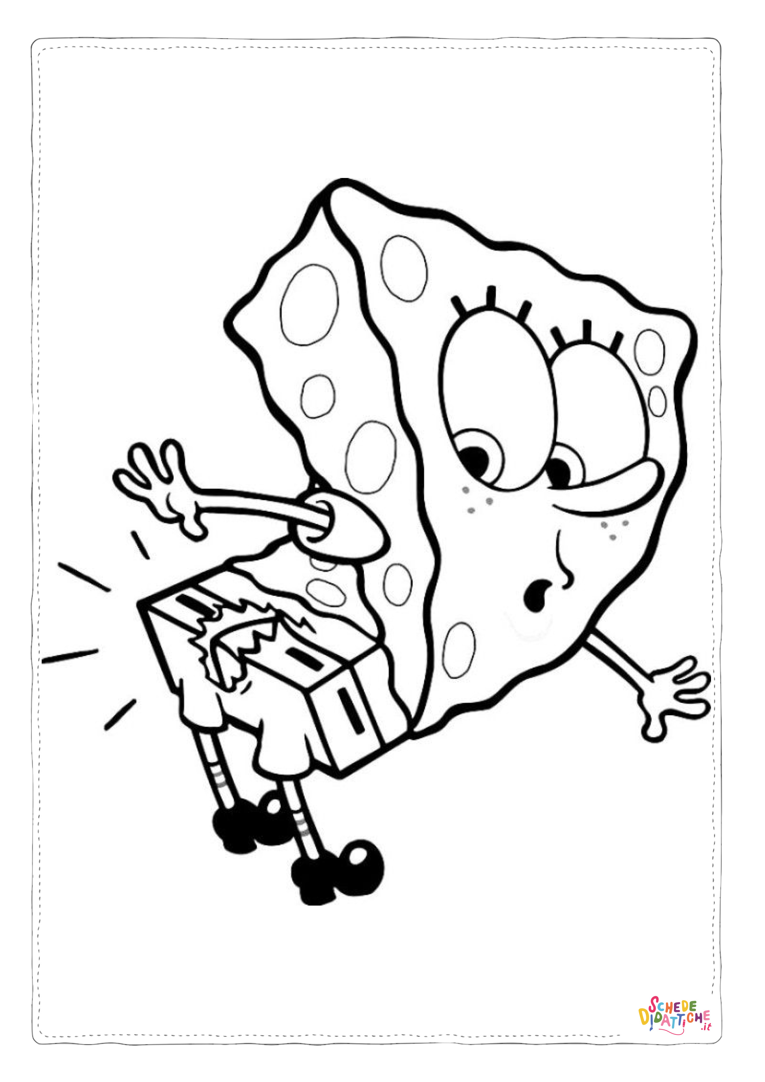 Disegno "Disegno di Spongebob da stampare e colorare 66" Disegno di Spongebob da stampare e colorare 66