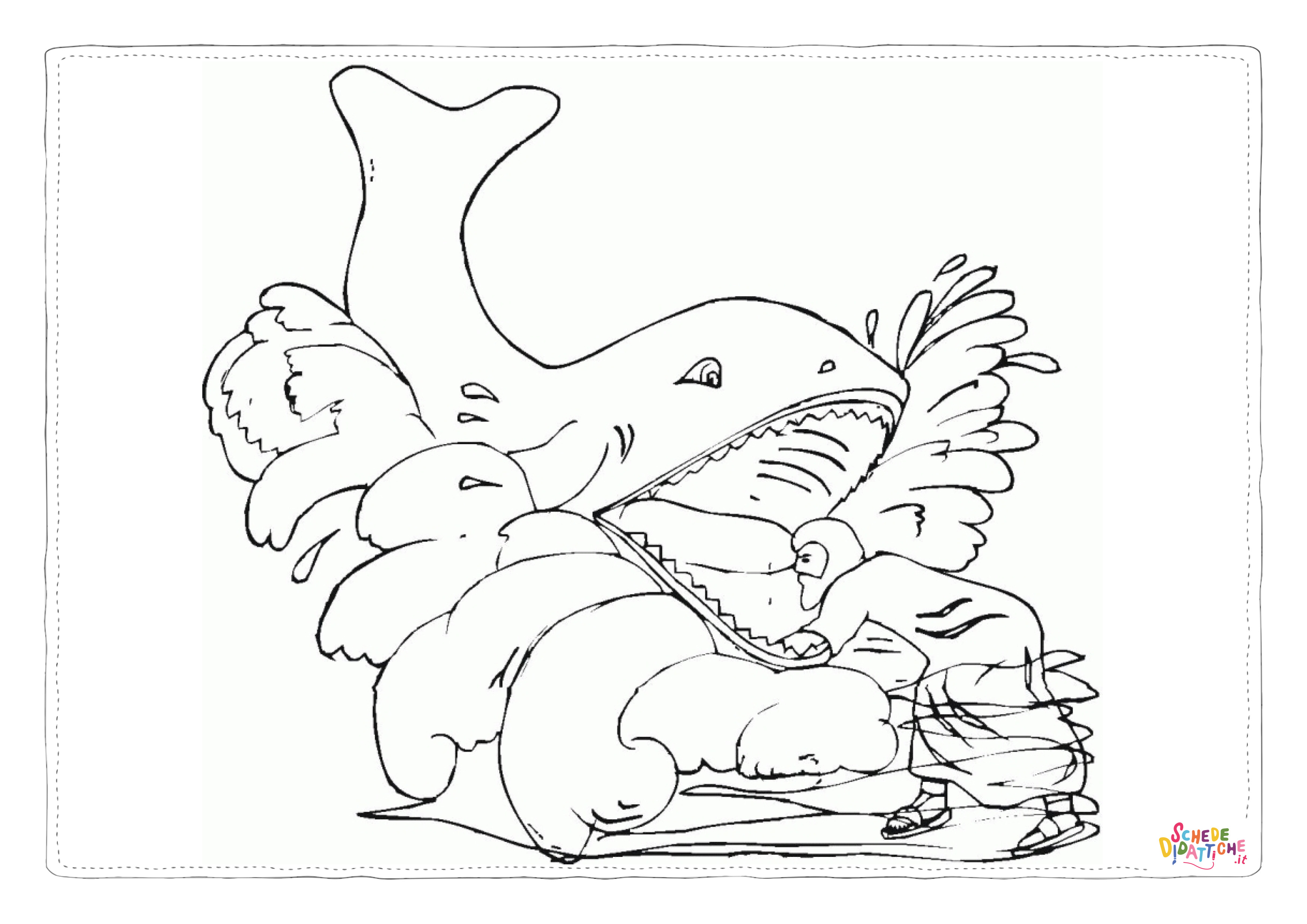 Disegno "Disegno di balena da stampare e colorare 5" Disegno di balena da stampare e colorare 5
