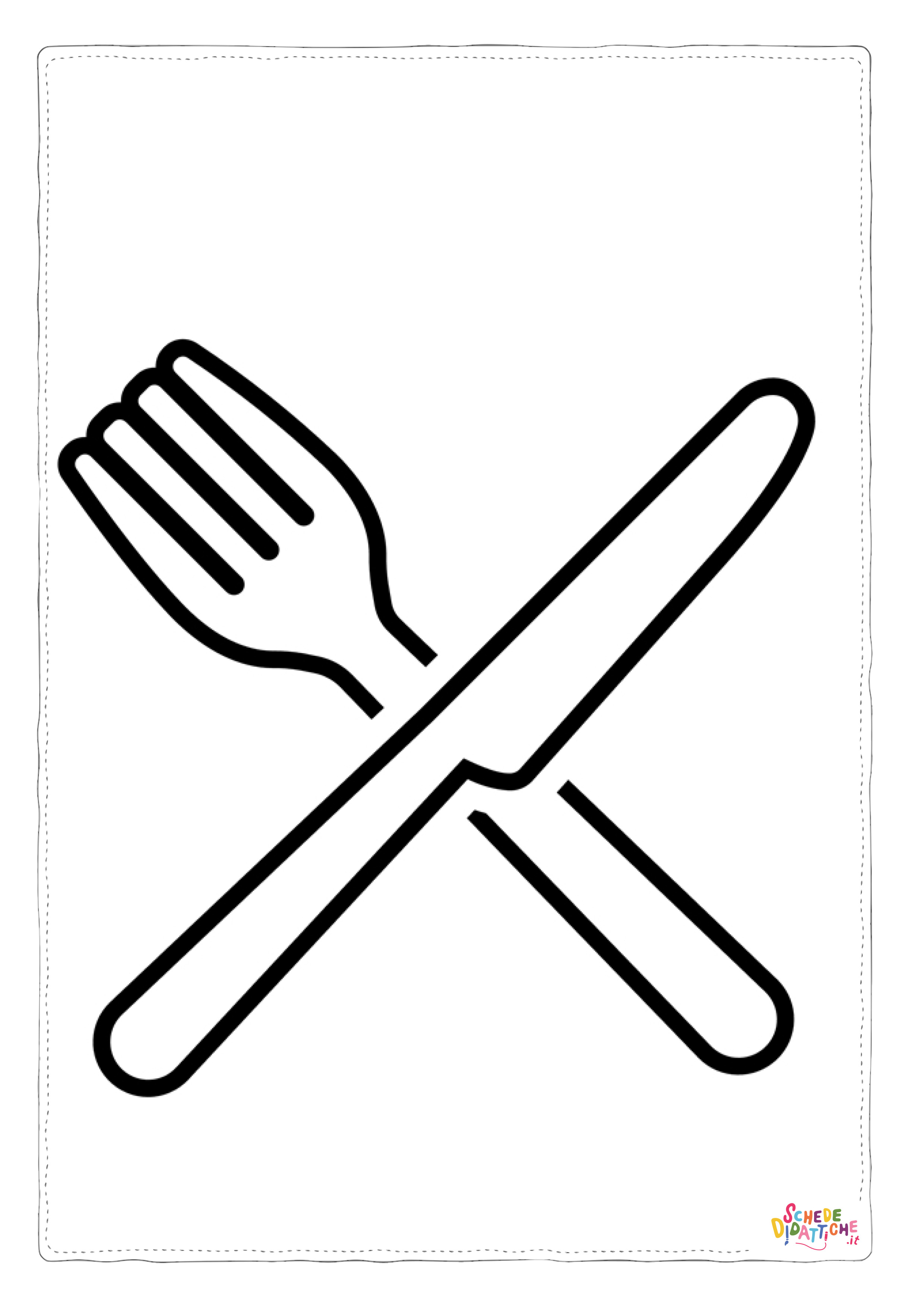 Disegno "Disegno di suppellettile da cucina da stampare e colorare 8" Disegno di suppellettile da cucina da stampare e colorare 8