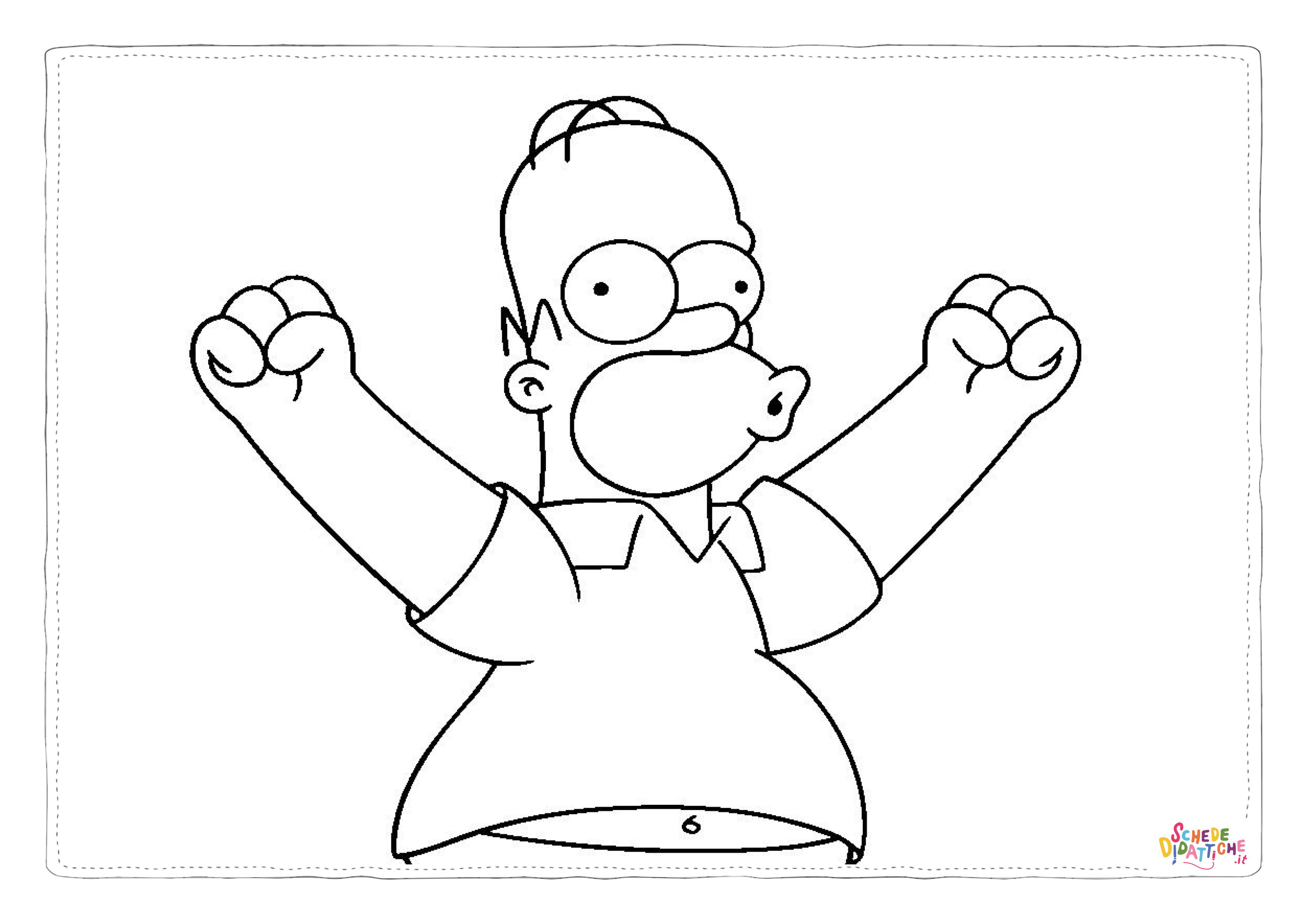 Disegno di I Simpson da stampare e colorare 30