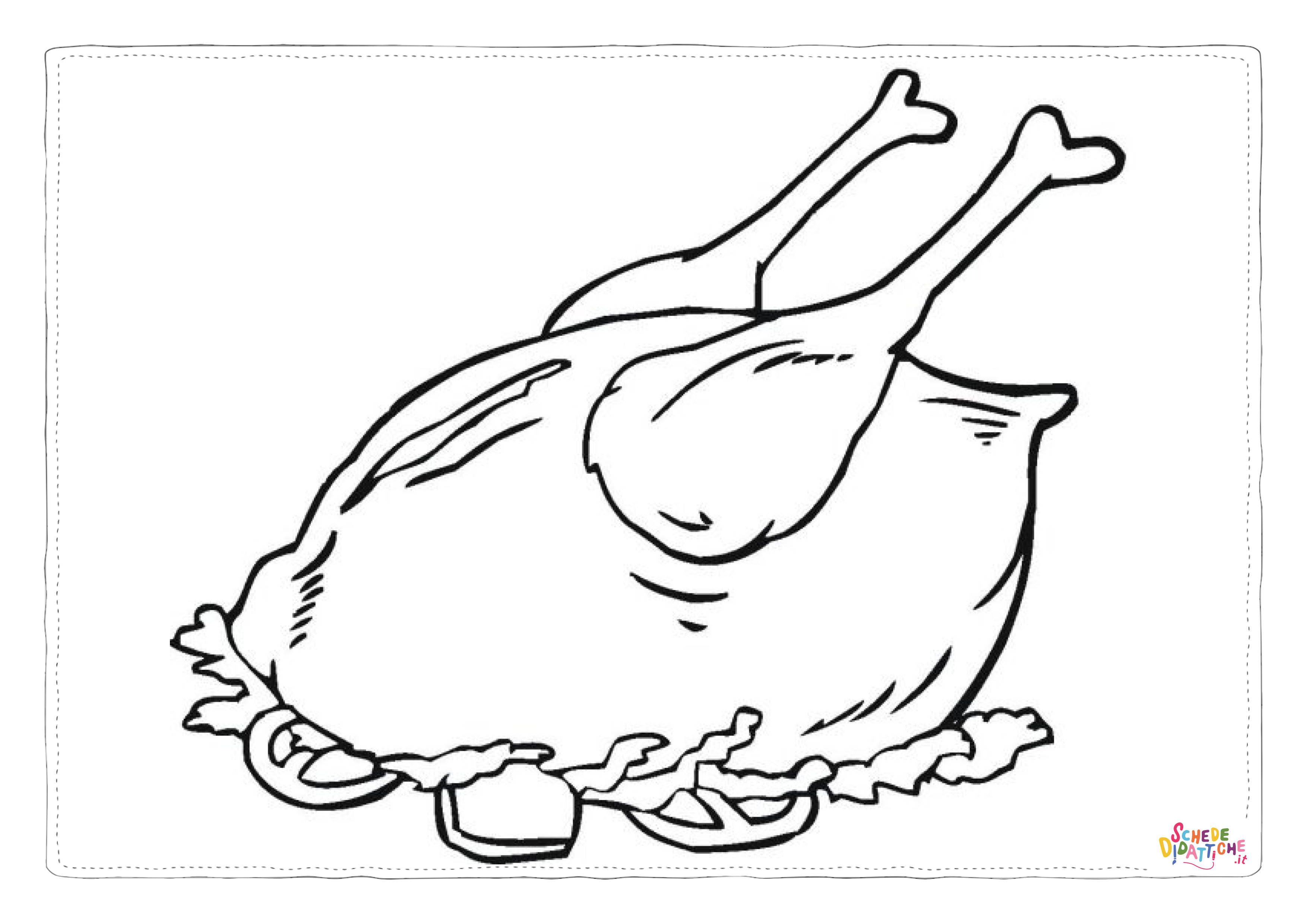 Disegno di carne da stampare e colorare 19