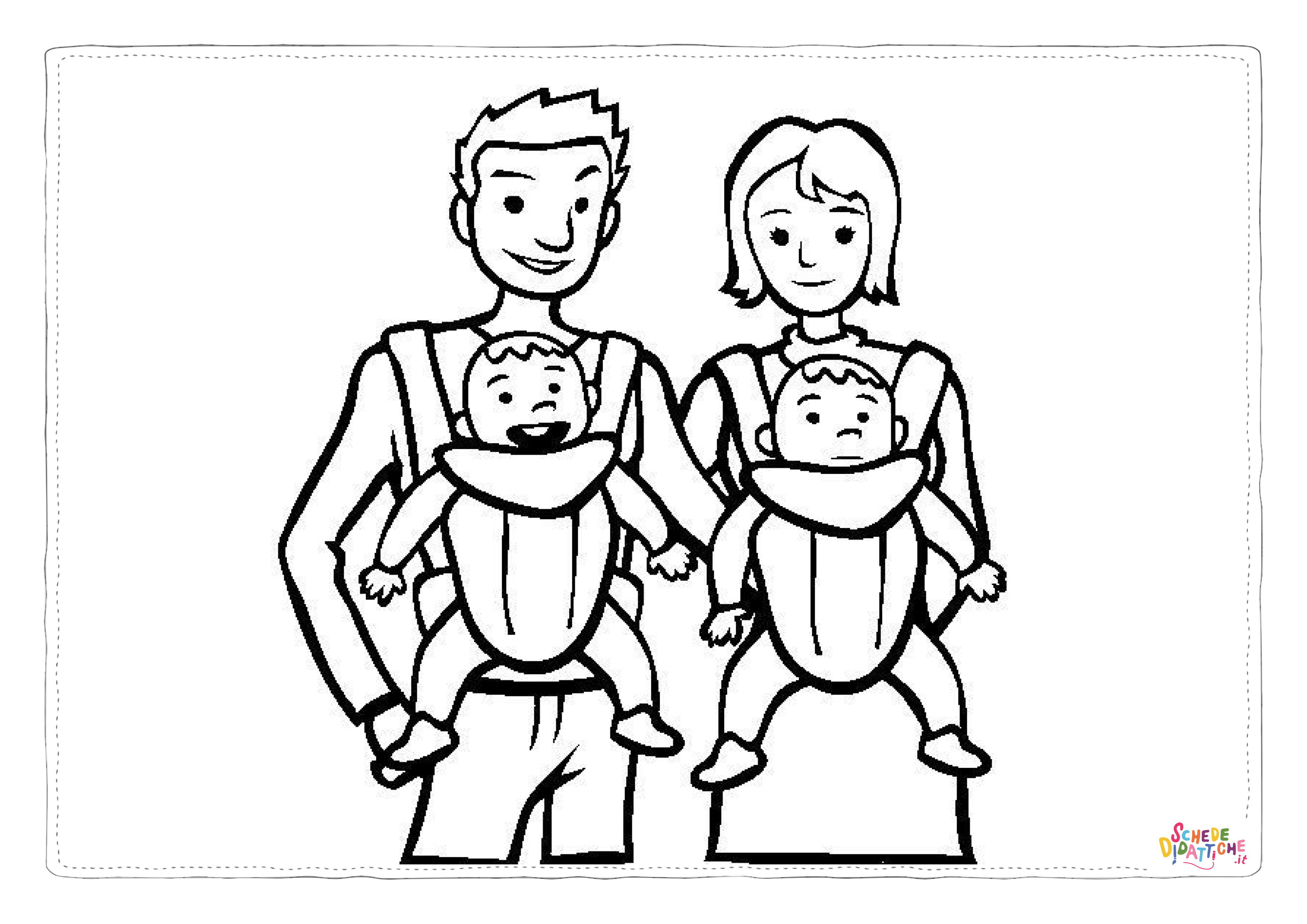 Disegno "Disegno di membro della famiglia da stampare e colorare 25" Disegno di membro della famiglia da stampare e colorare 25