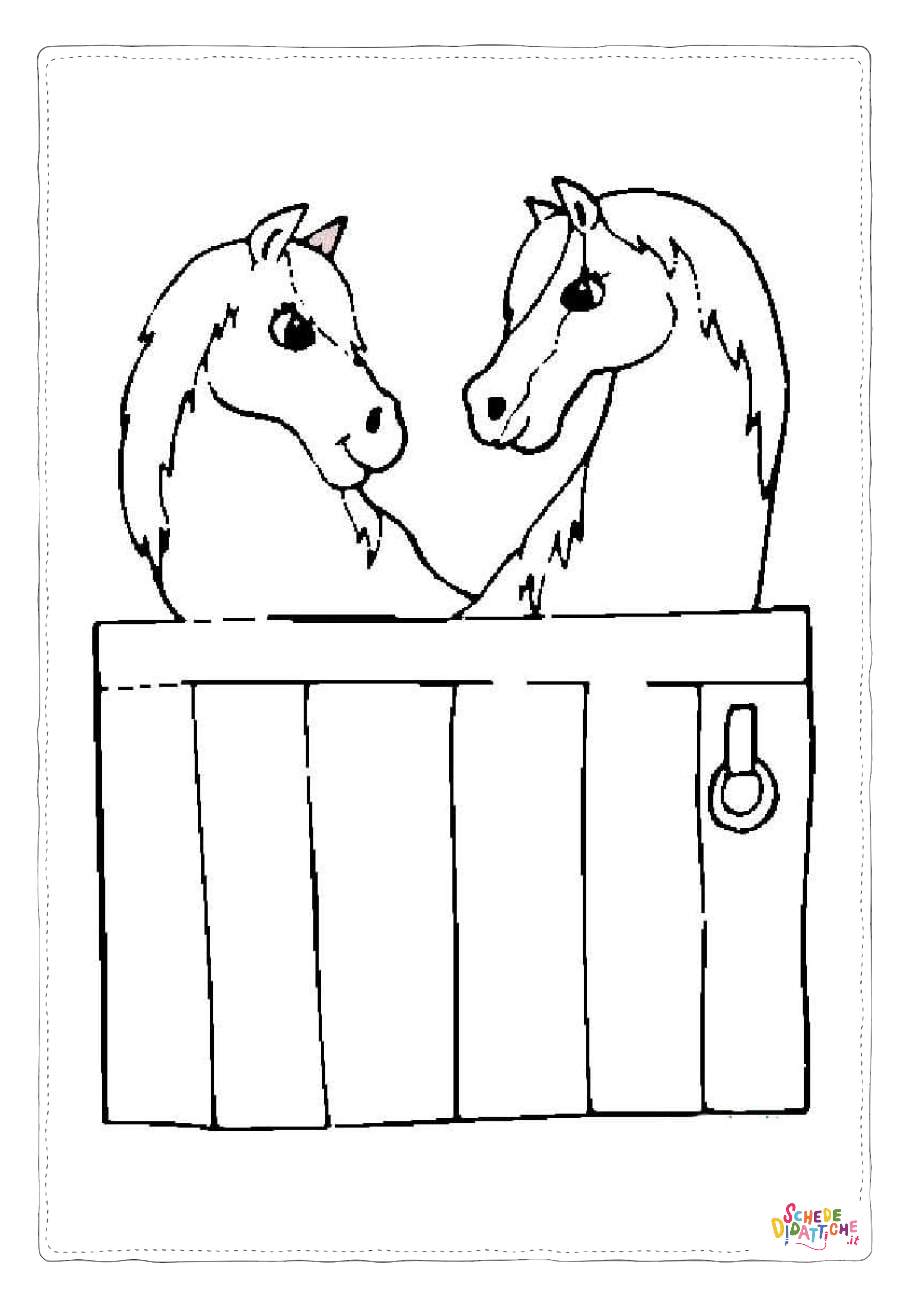 Disegno "Disegno di cavallo da stampare e colorare 159" Disegno di cavallo da stampare e colorare 159