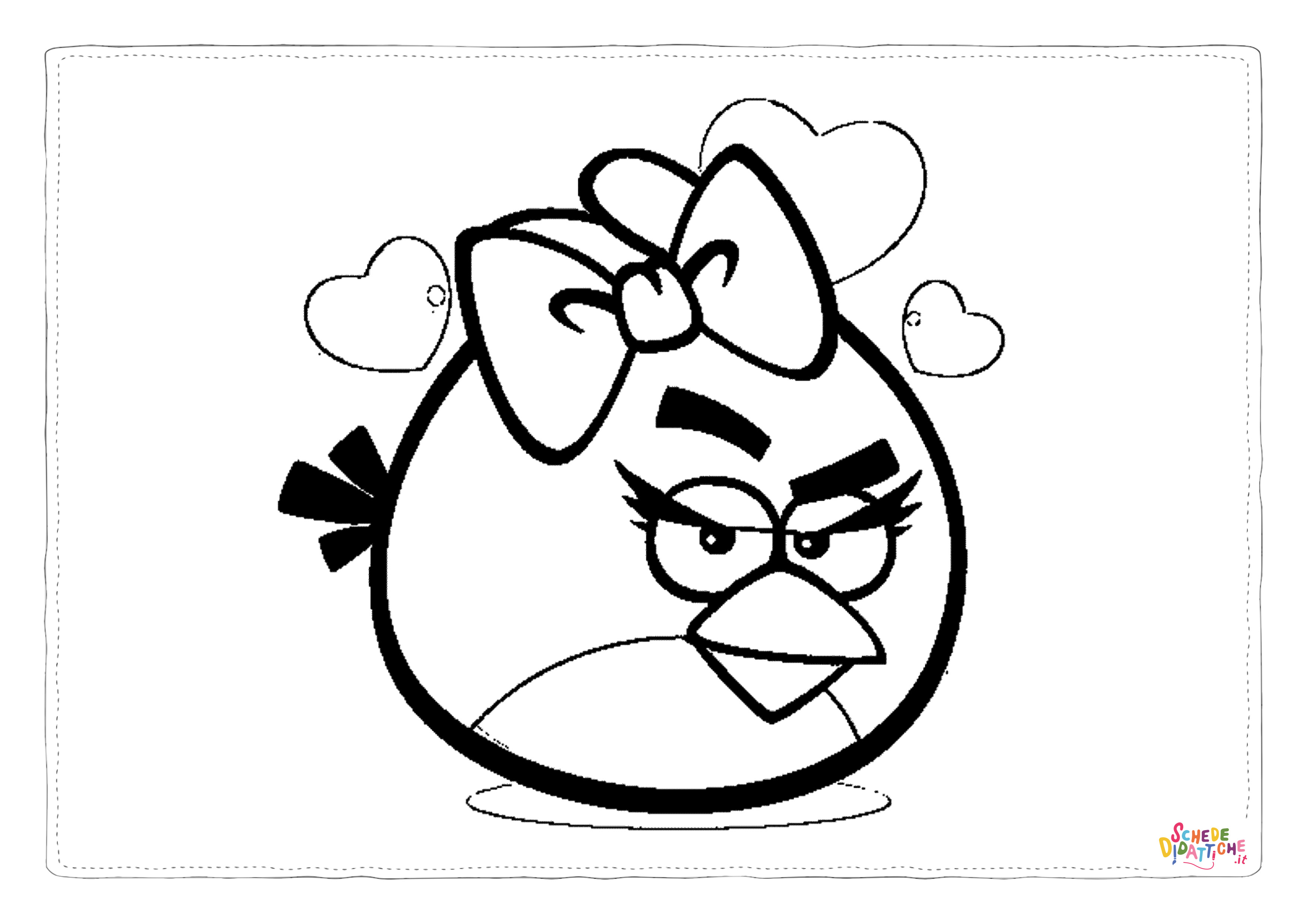 Disegno "Disegno di Angry birds da stampare e colorare 30" Disegno di Angry birds da stampare e colorare 30