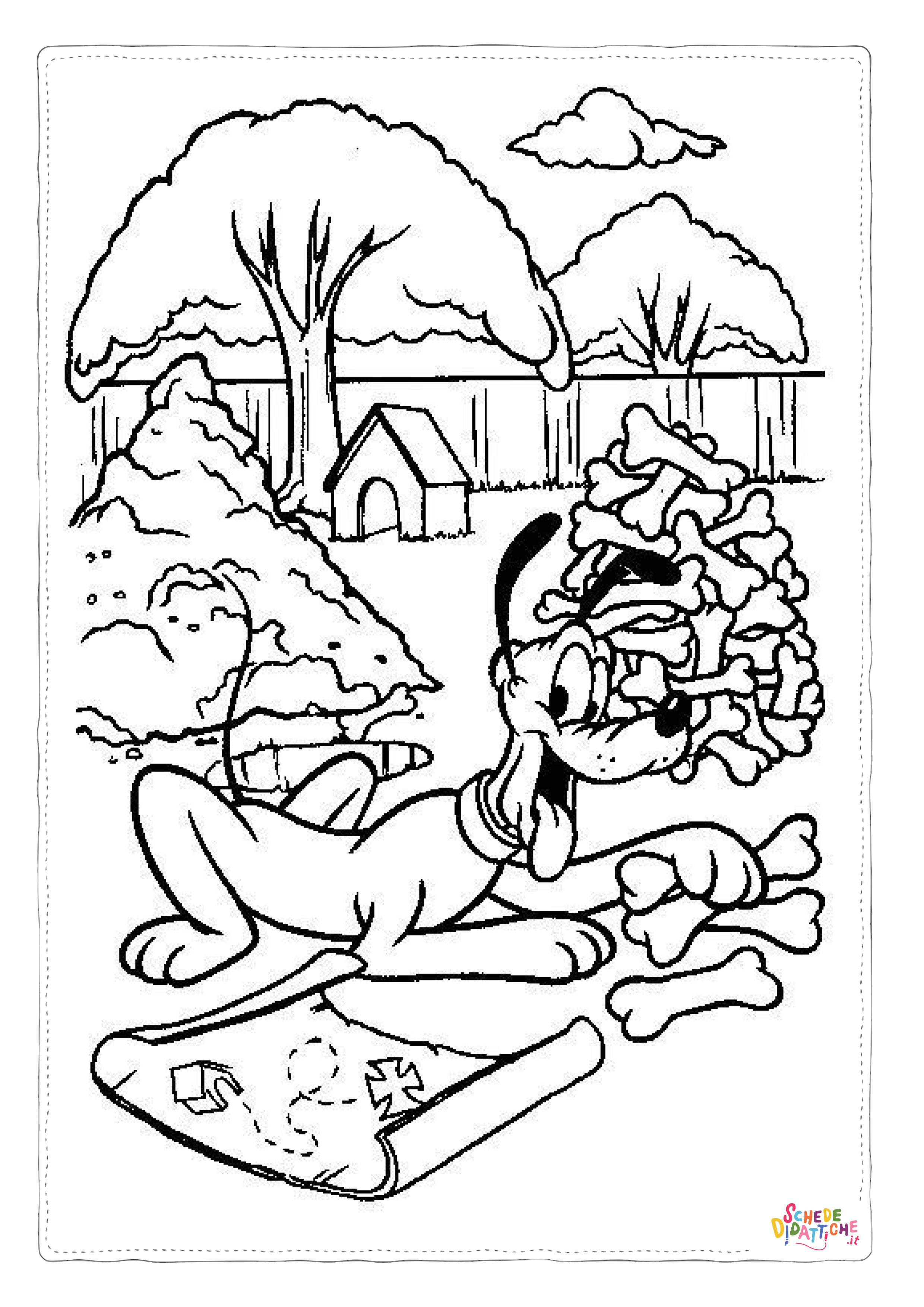 Disegno "Disegno di Pluto da stampare e colorare 49" Disegno di Pluto da stampare e colorare 49