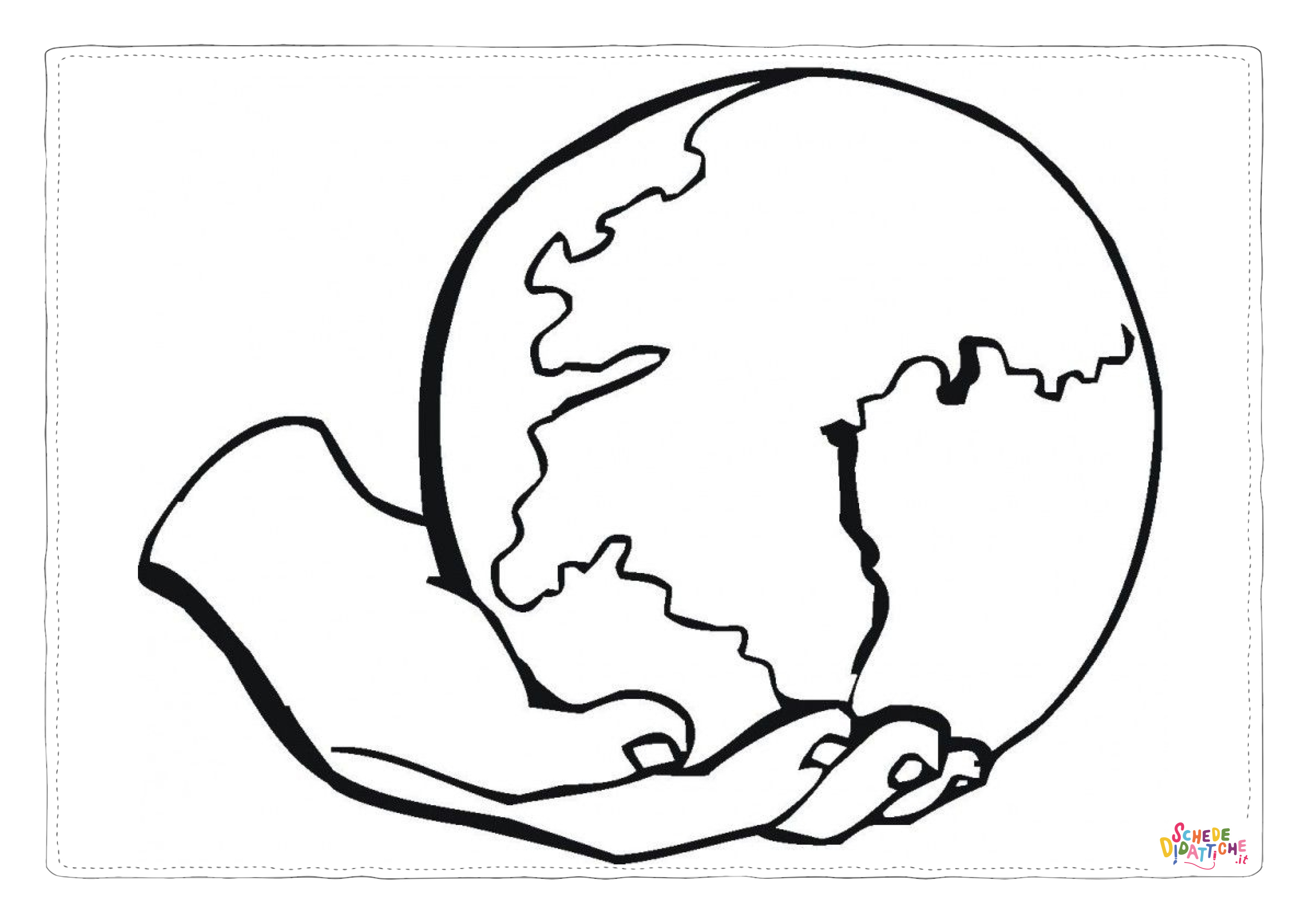Disegno "Disegno di terra da stampare e colorare 21" Disegno di terra da stampare e colorare 21