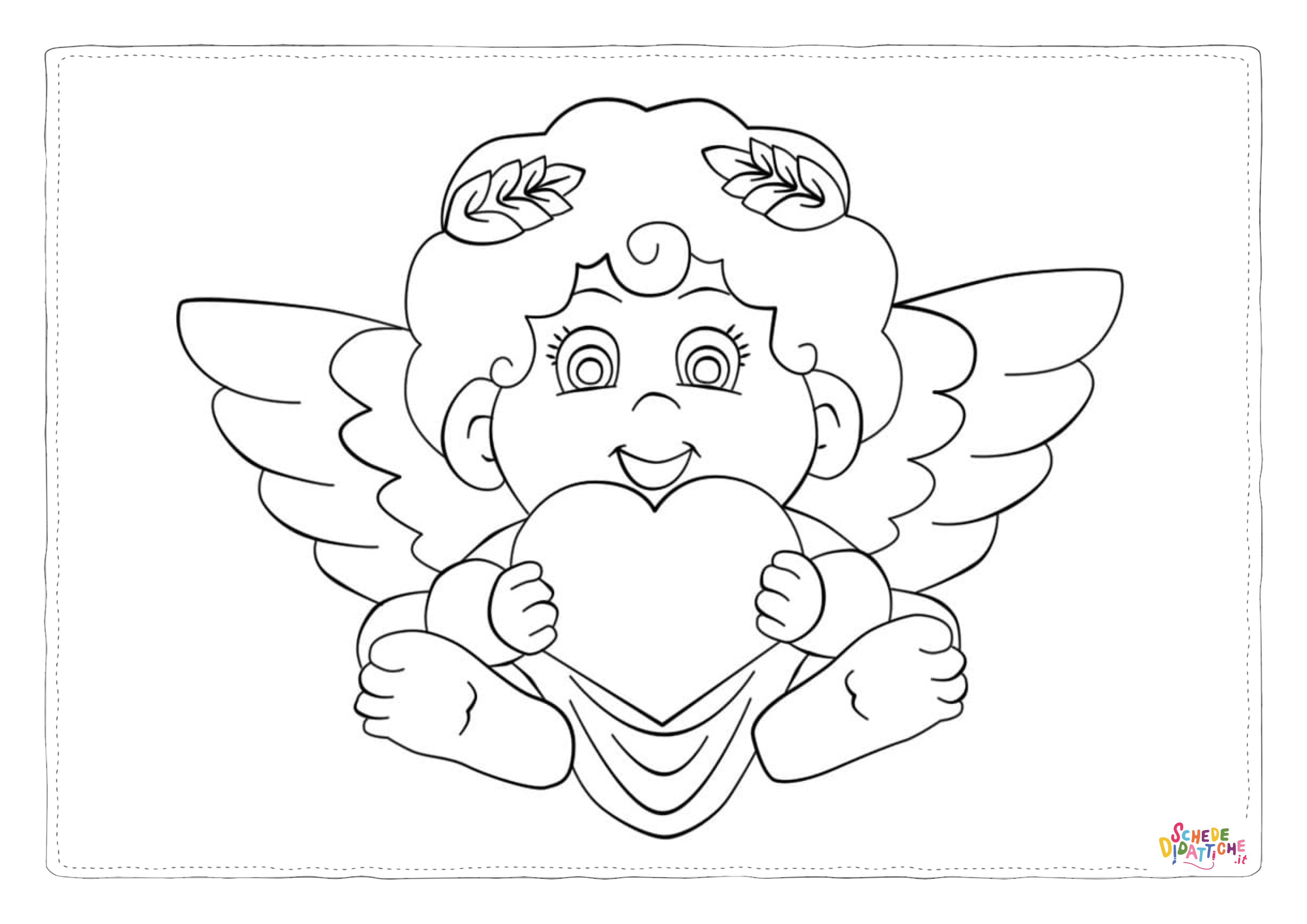 Disegno "Disegno di San Valentino da stampare e colorare 61" Disegno di San Valentino da stampare e colorare 61